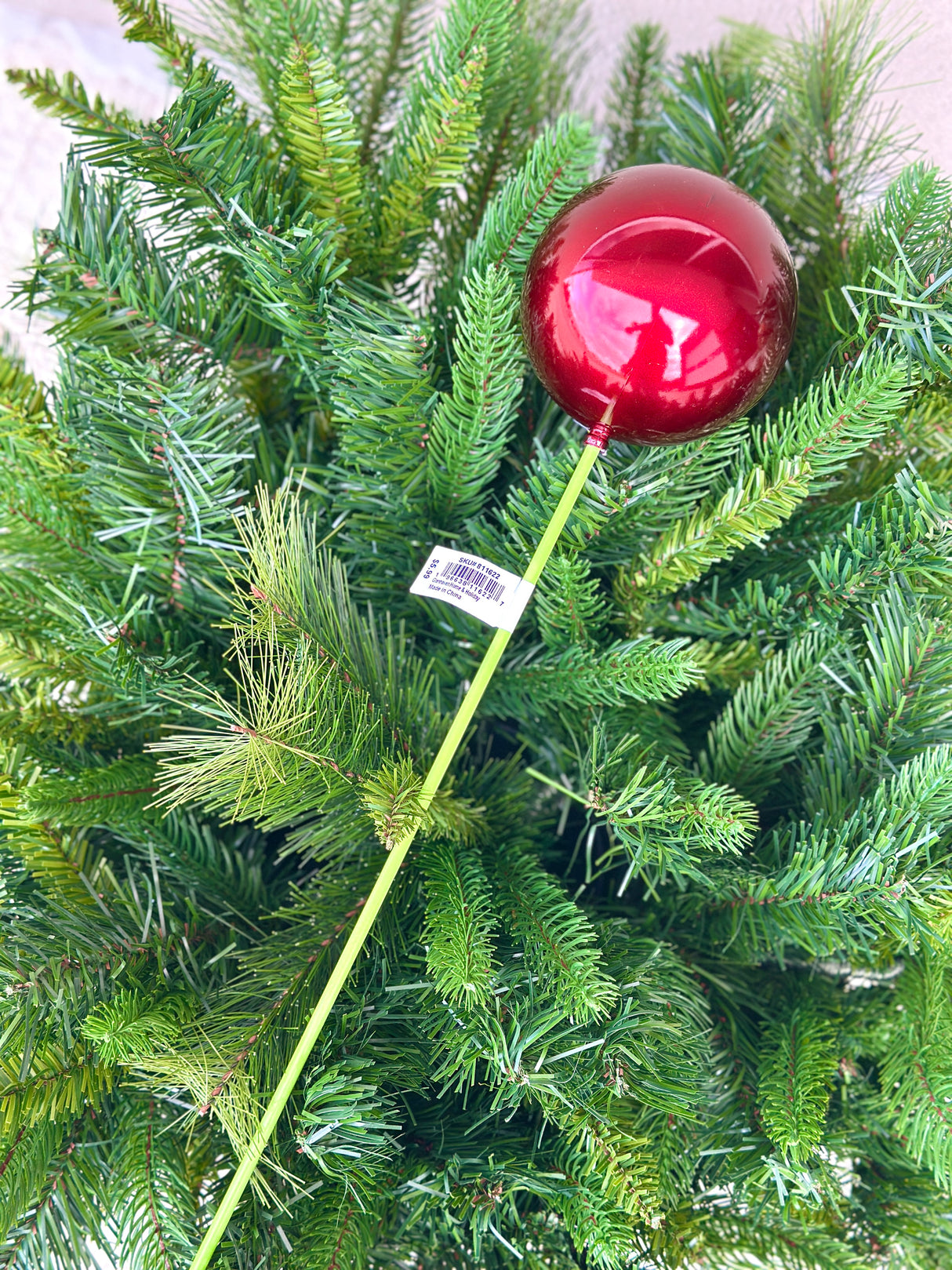 Burgundy Pearl Ornament Stake