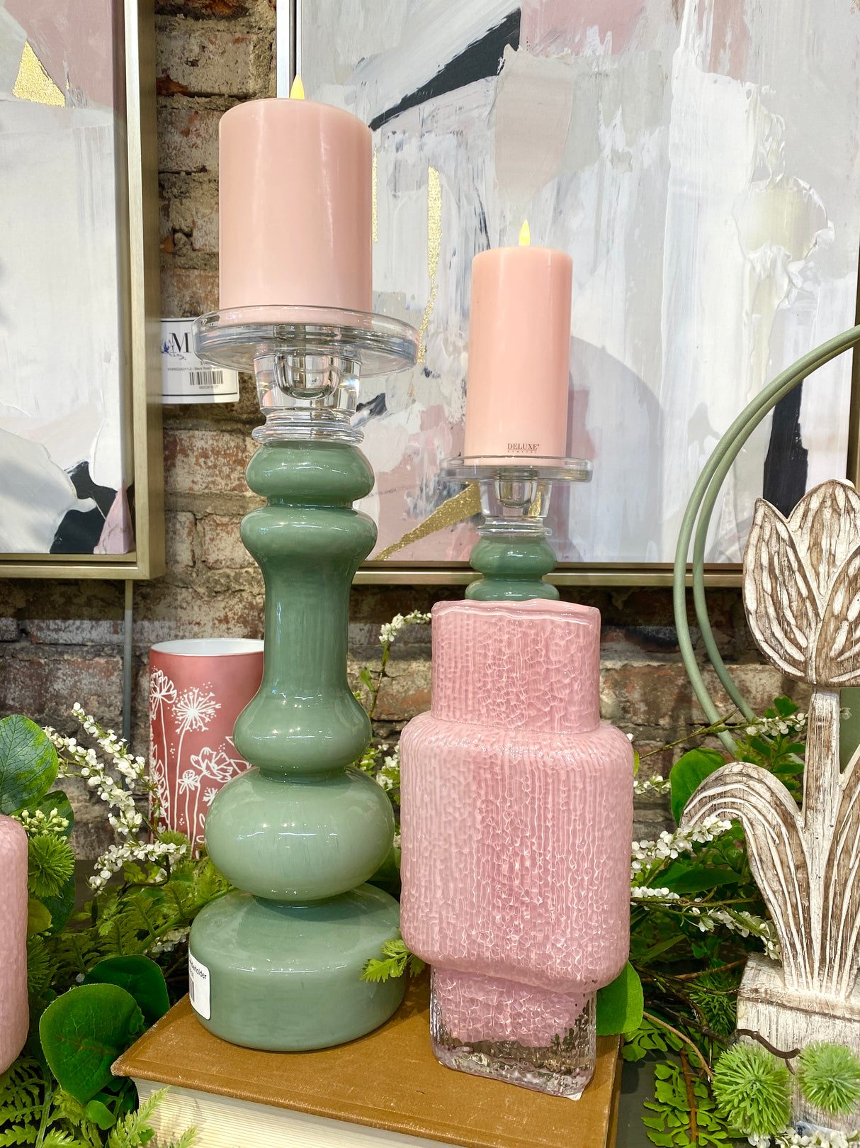 13" Georgia Glass Candleholder