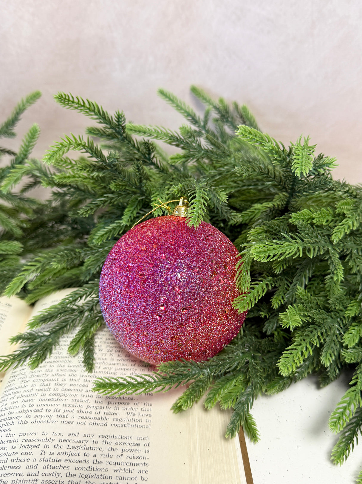 Shatterproof Rose Pink Ornament