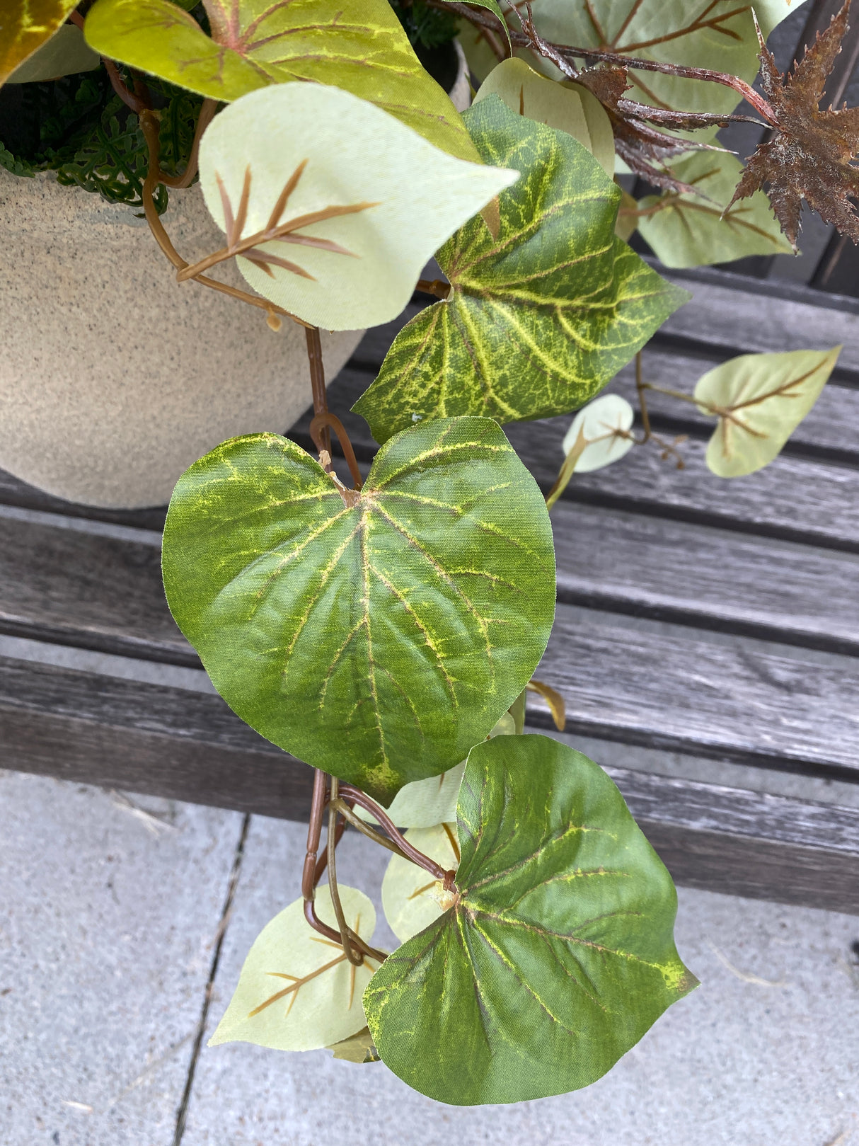 34" Burst Of Blue Porch Pot