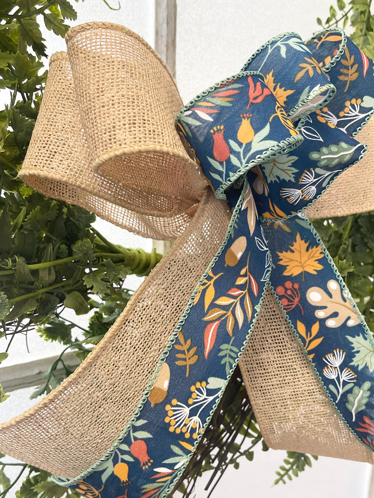 13" Fall Foliage Bow