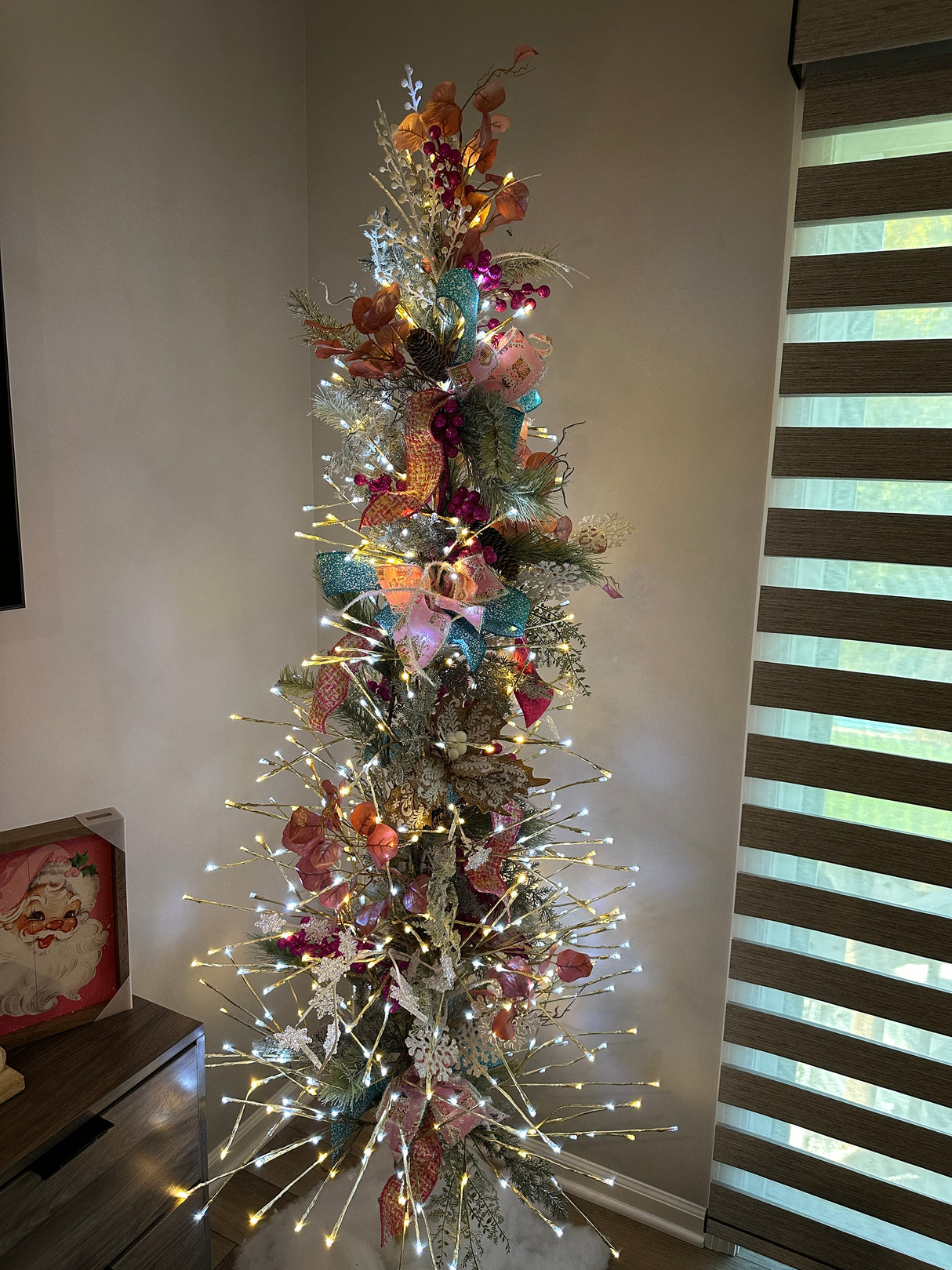 6.5' Champagne Birch Lighted Tree