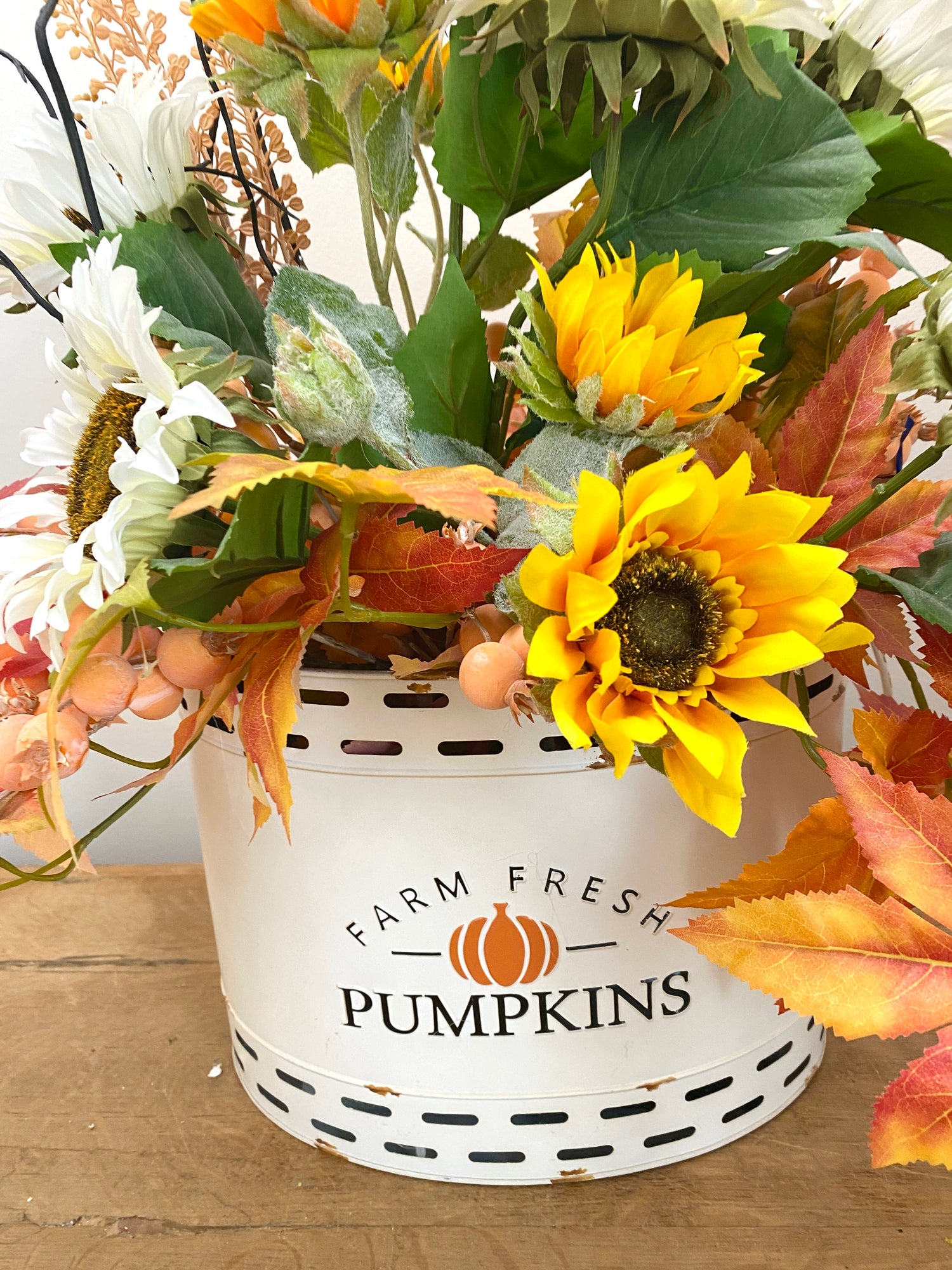 35" Farm Fresh Autumn Porch Pot