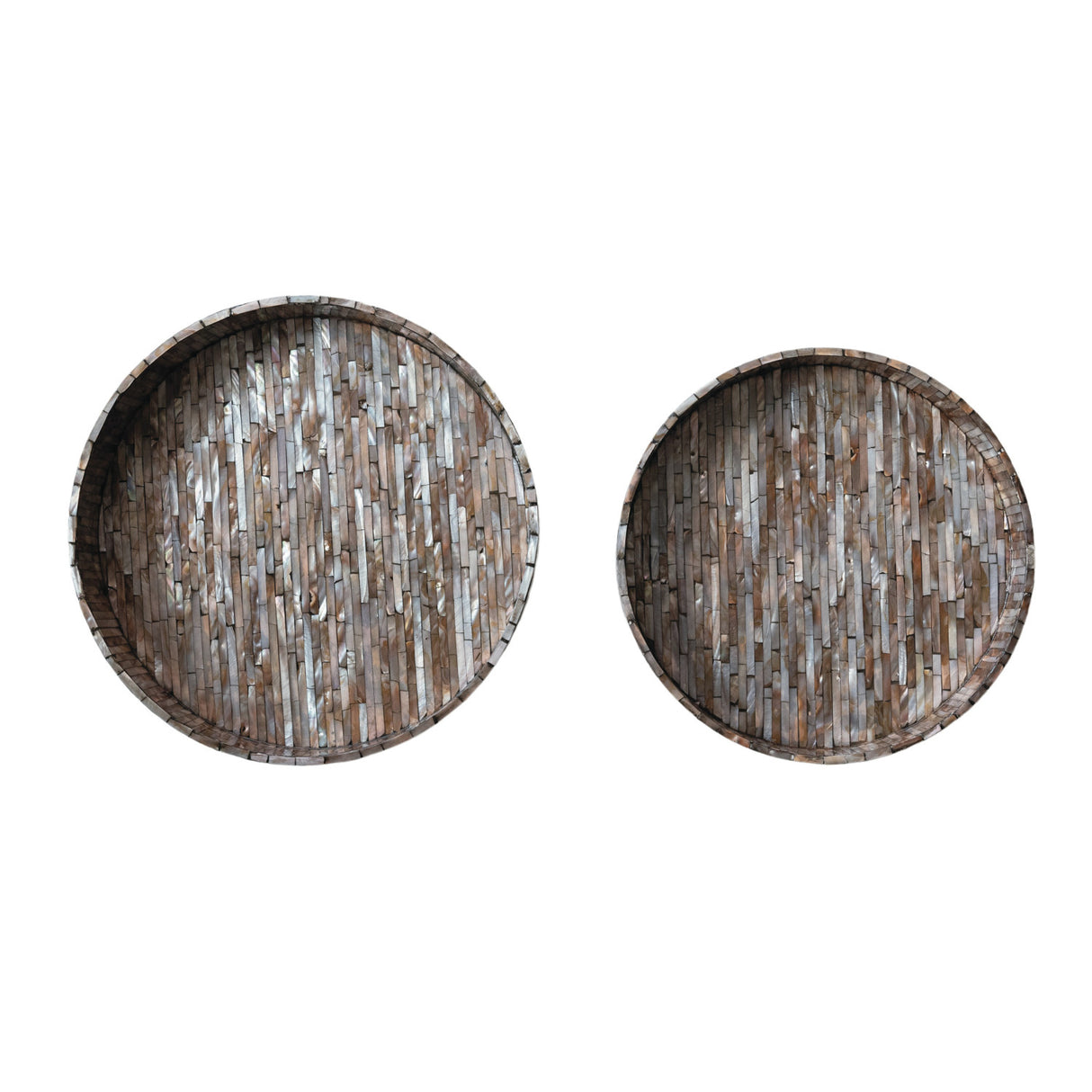 Leah Round Black Tray- 2 Sizes