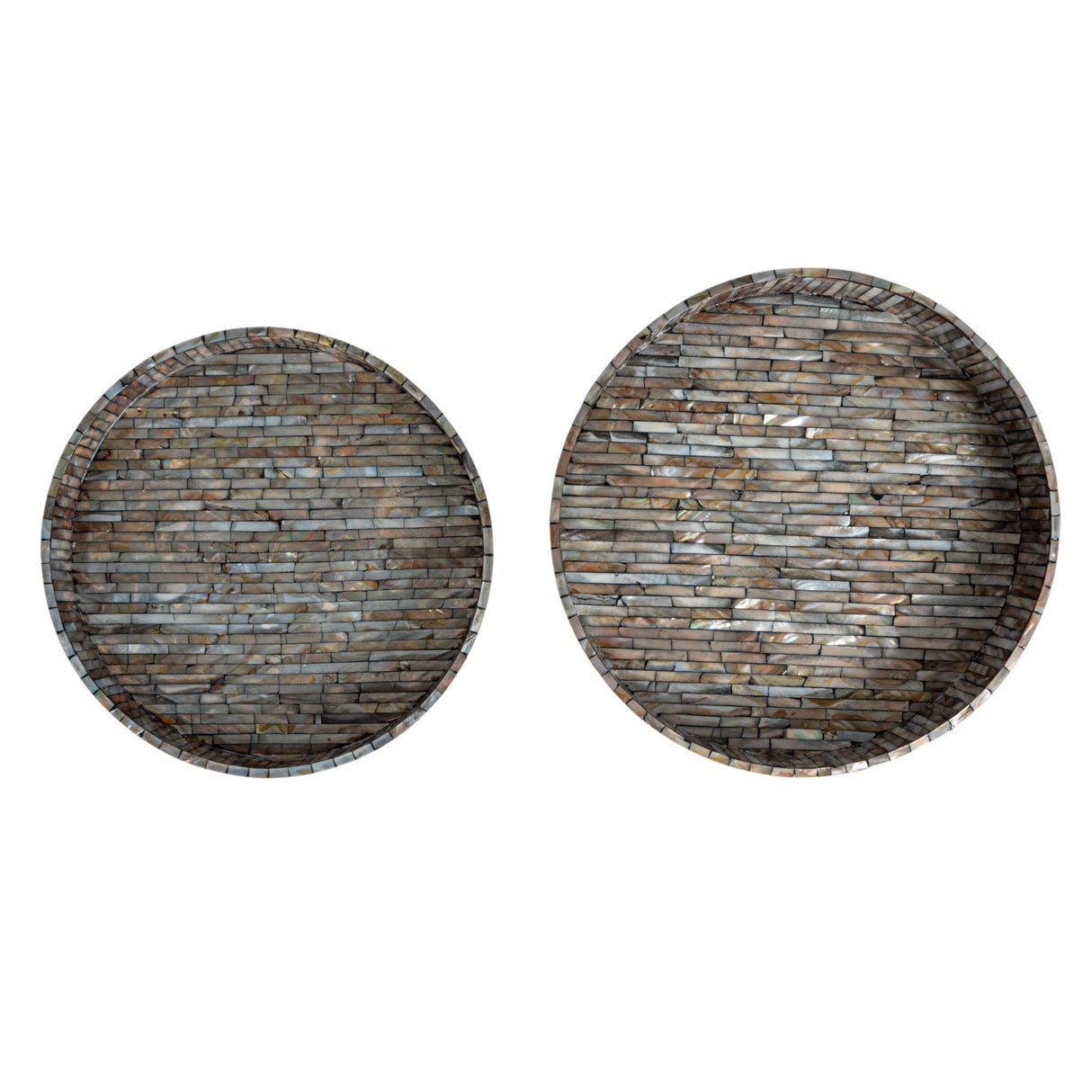 Leah Round Black Tray- 2 Sizes