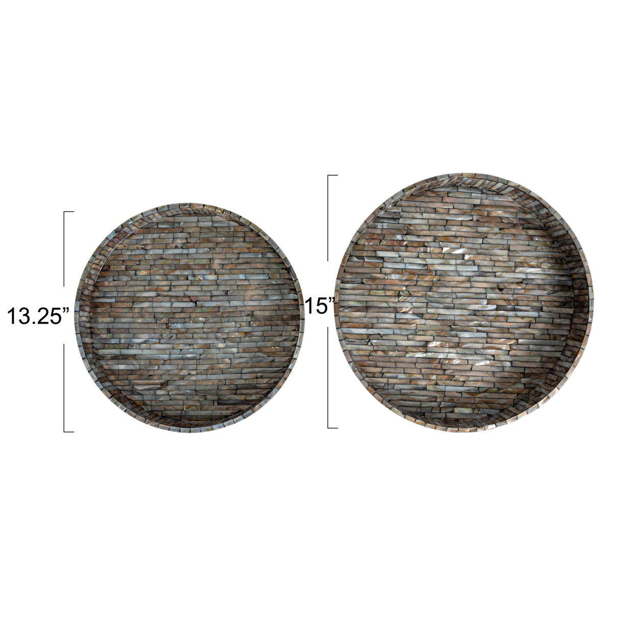 Leah Round Black Tray- 2 Sizes