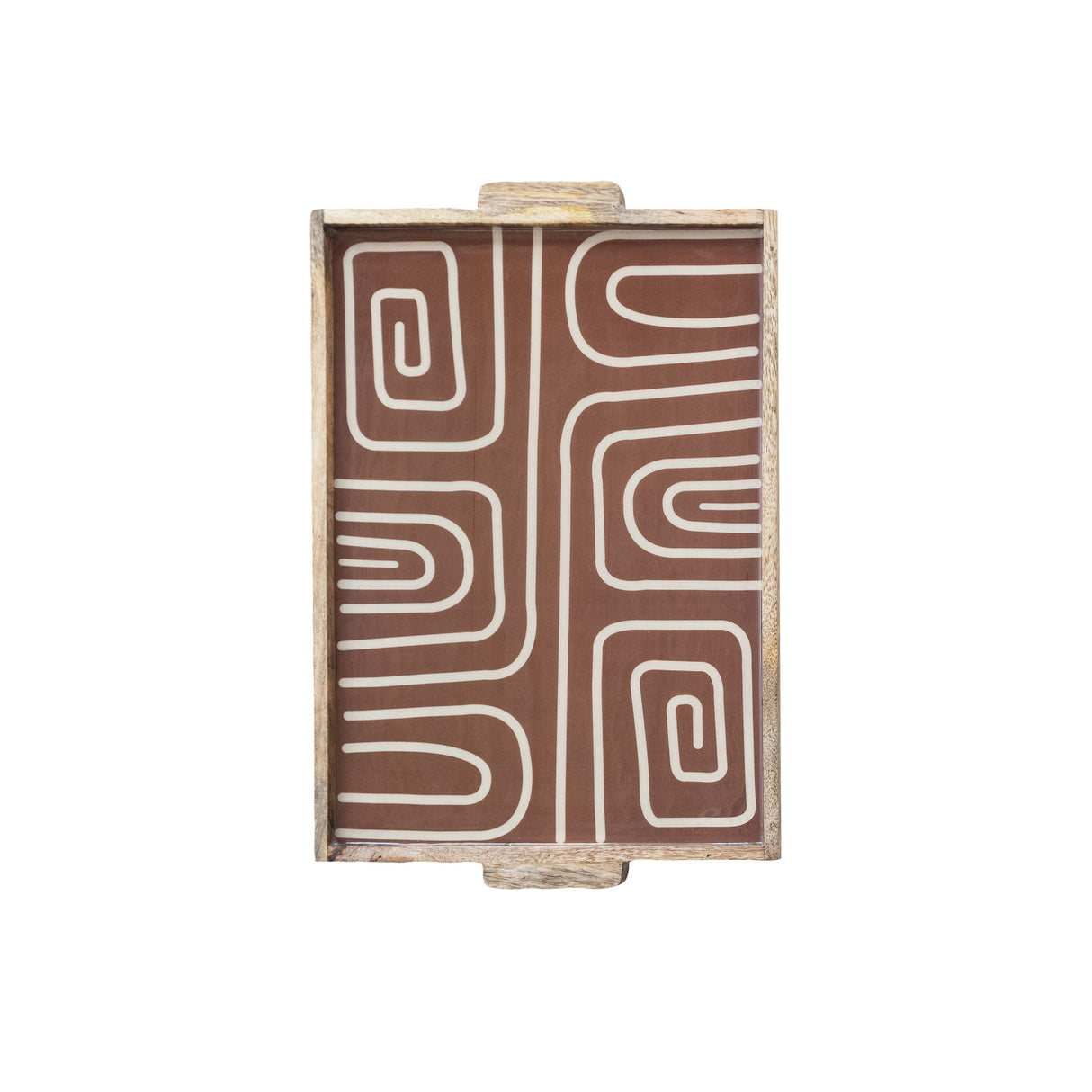 Design Enameled Mango Wood Tray