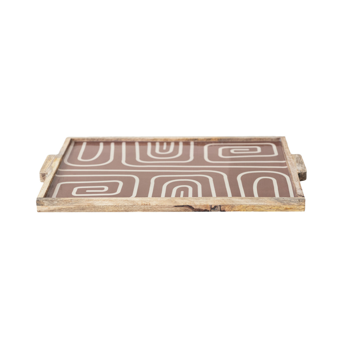 Design Enameled Mango Wood Tray