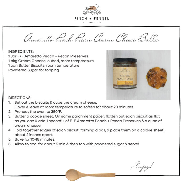 Amaretto Peach + Pecan Preserves