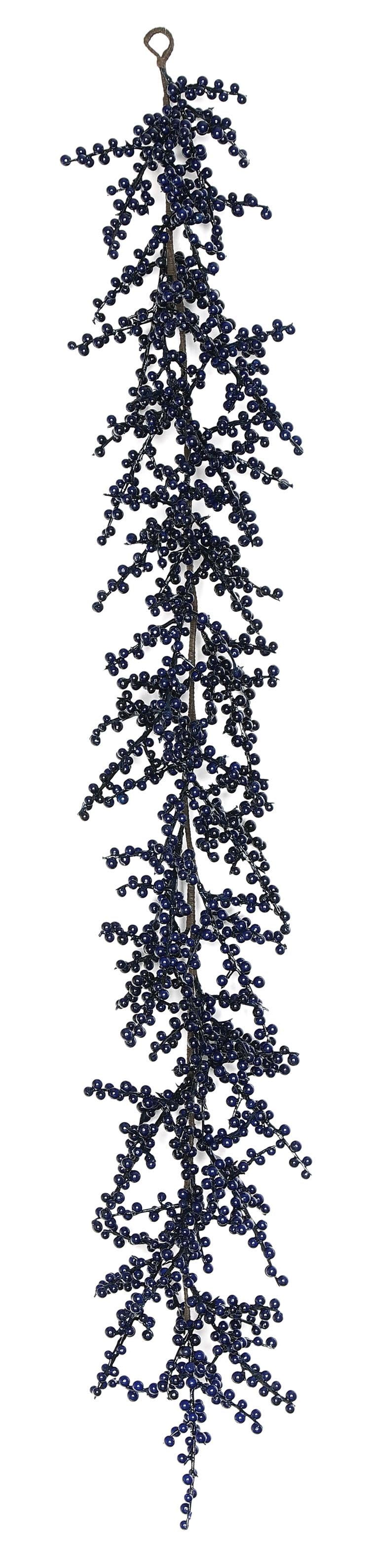 58" Bliss Navy Berry Garland