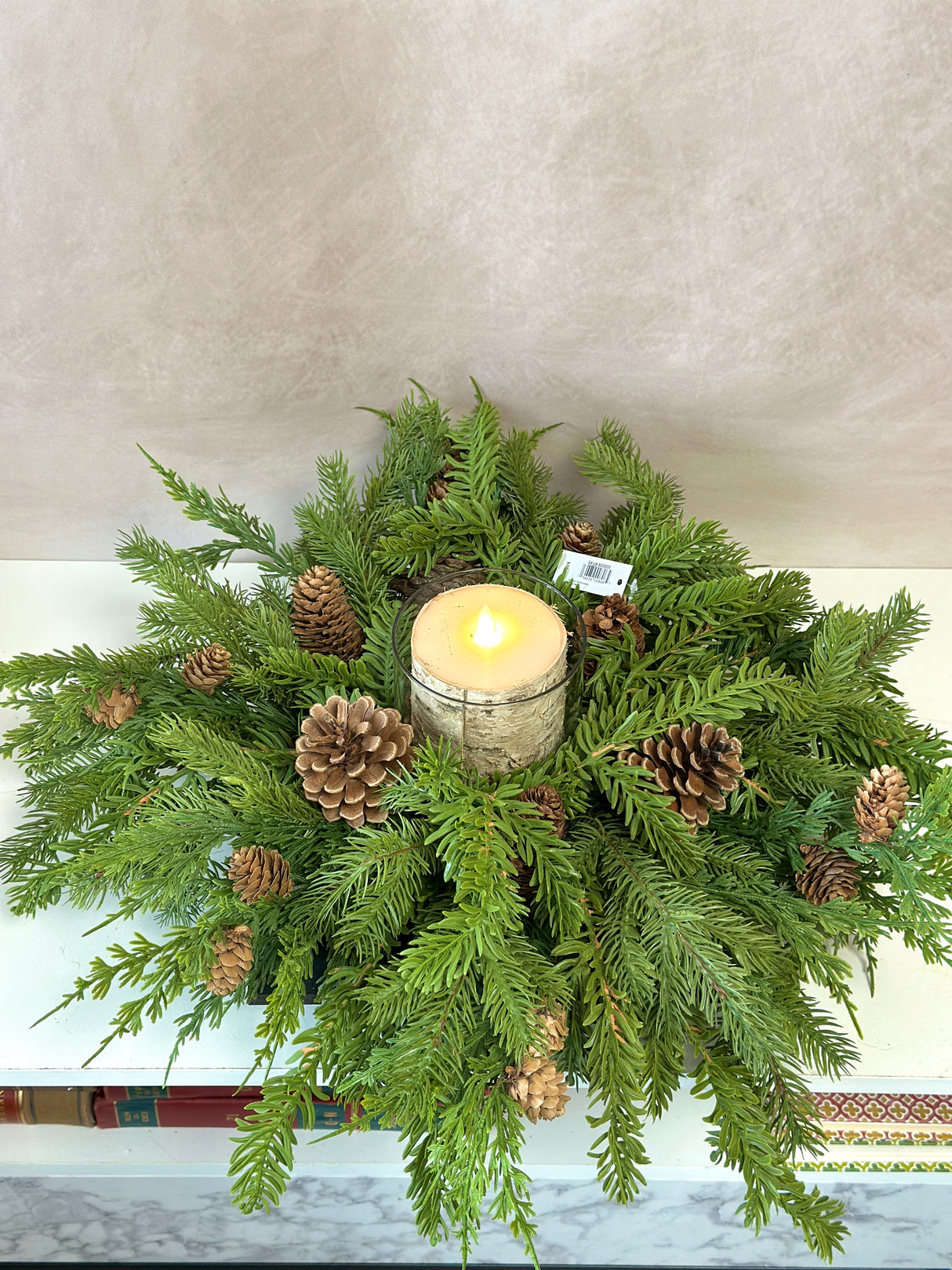 22" Winter Pine Centerpiece