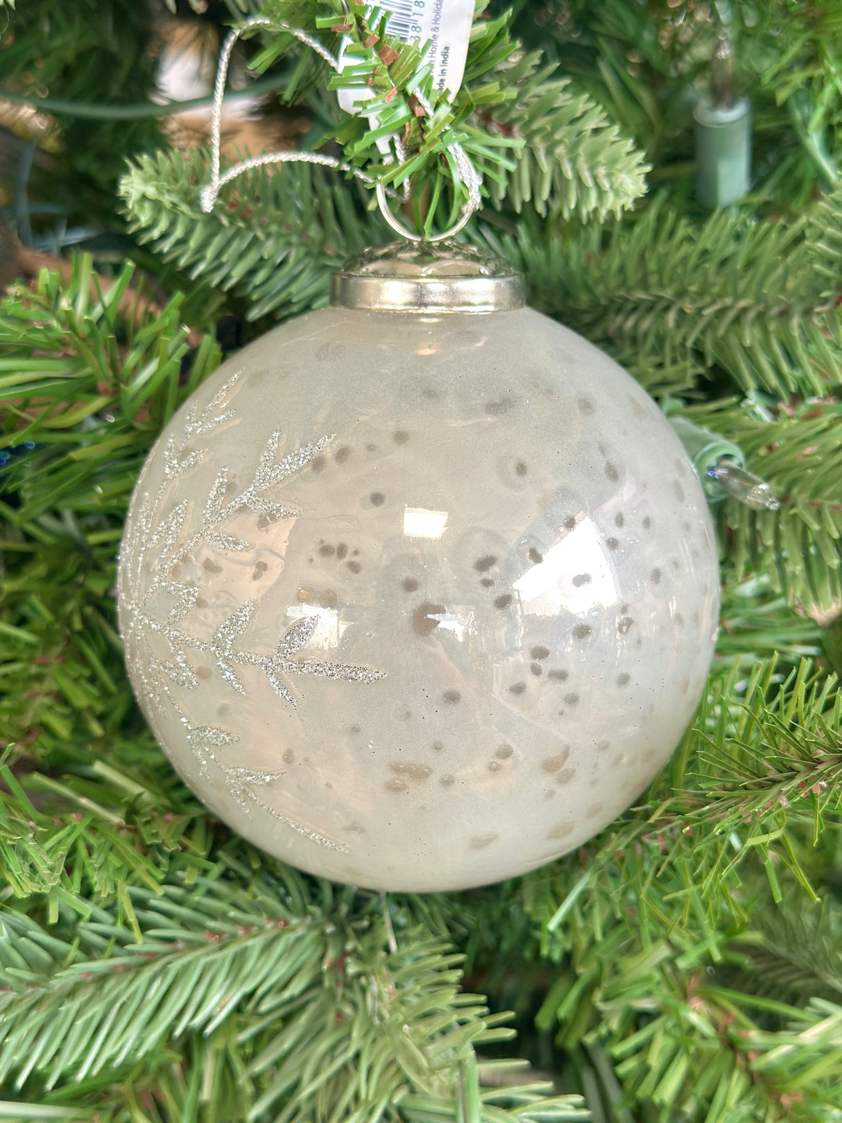 Etched Glitter Snowflake Ornament