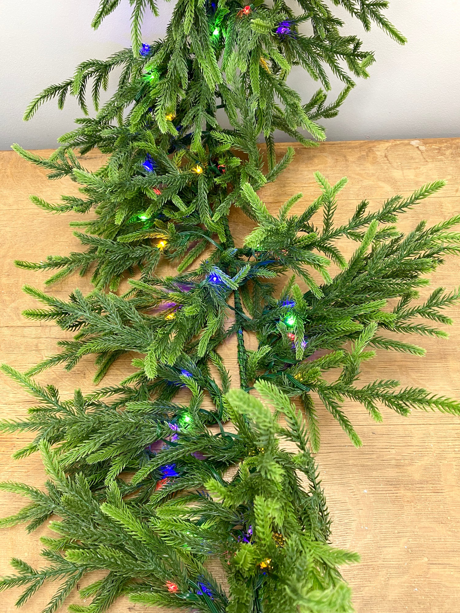 6' Green Oversized Norfolk Lighted Garland