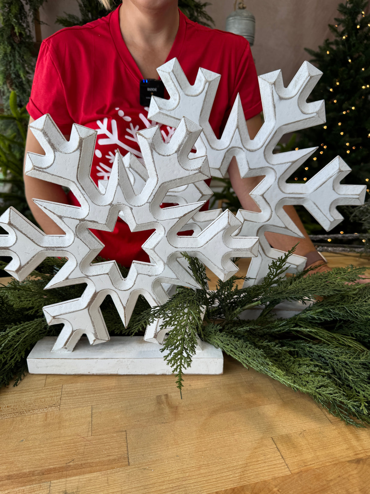 Freefall Wood Snowflakes - 2 Sizes