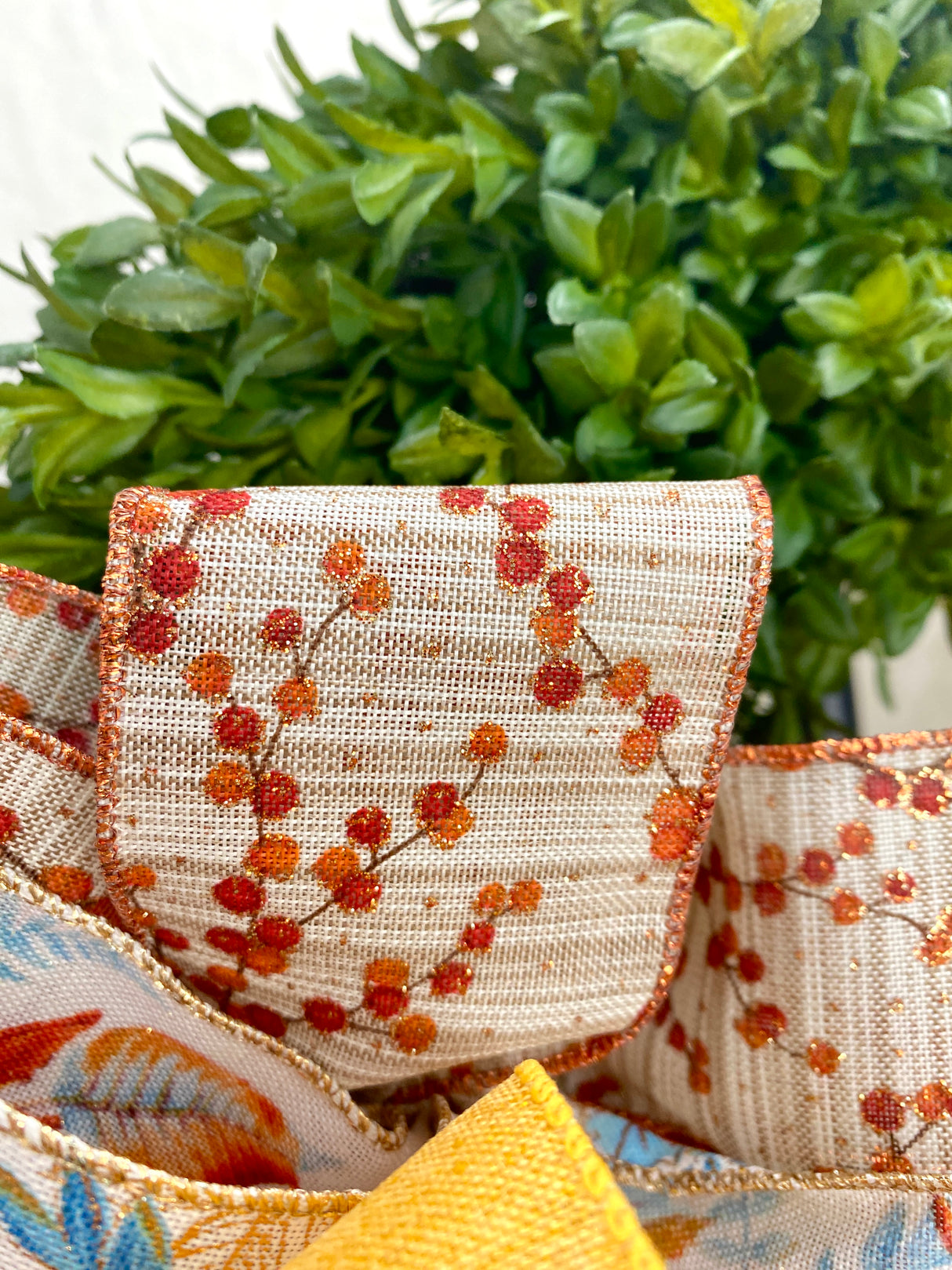 11" Crisp Falling Leaves Bow