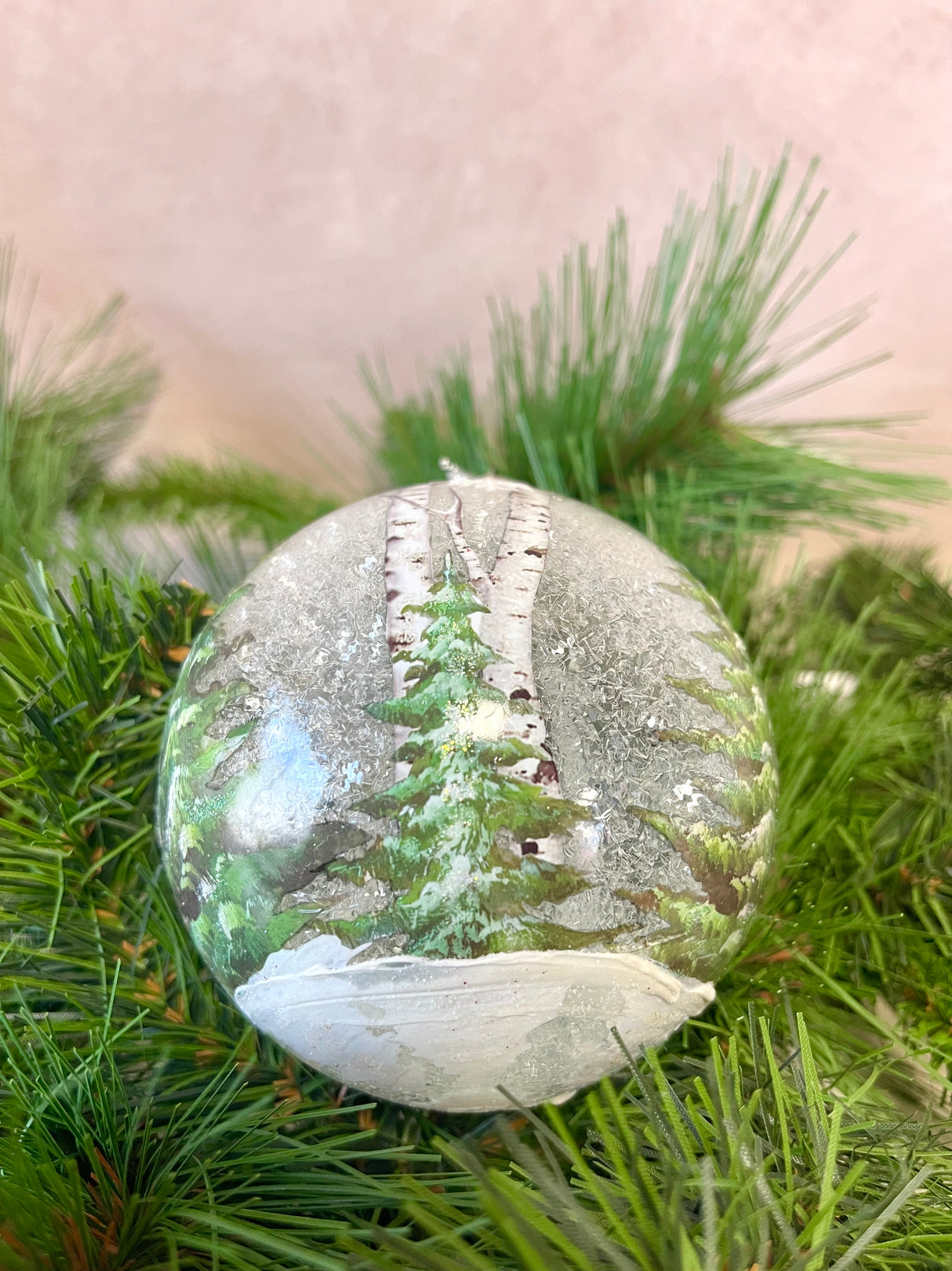 Warm Hearts Glass Ornament