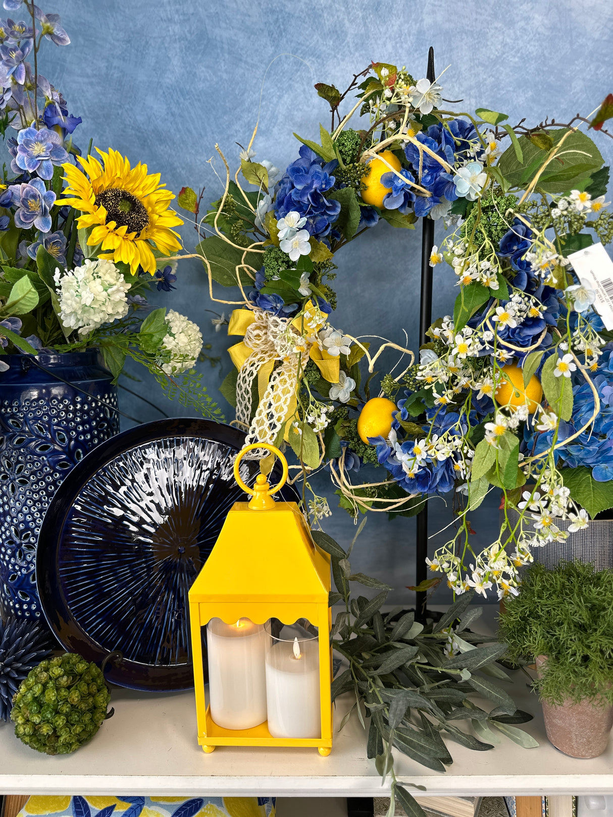 Small Yellow Iron Lantern