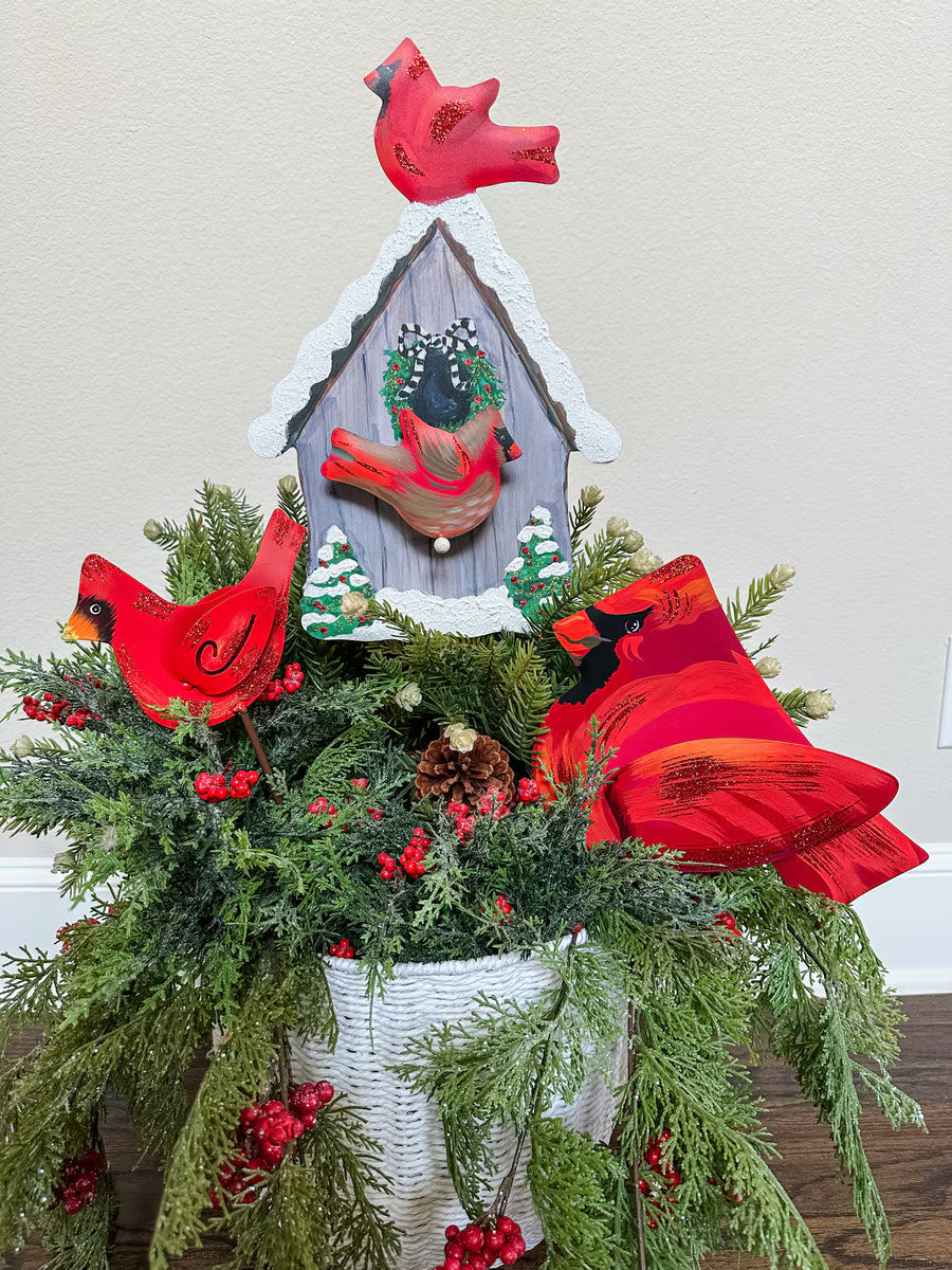 Cardinal Garden Stake