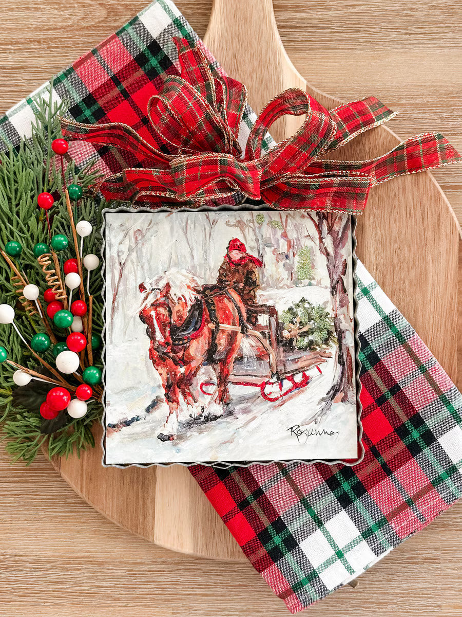 Bringing Home the Tree Mini Art