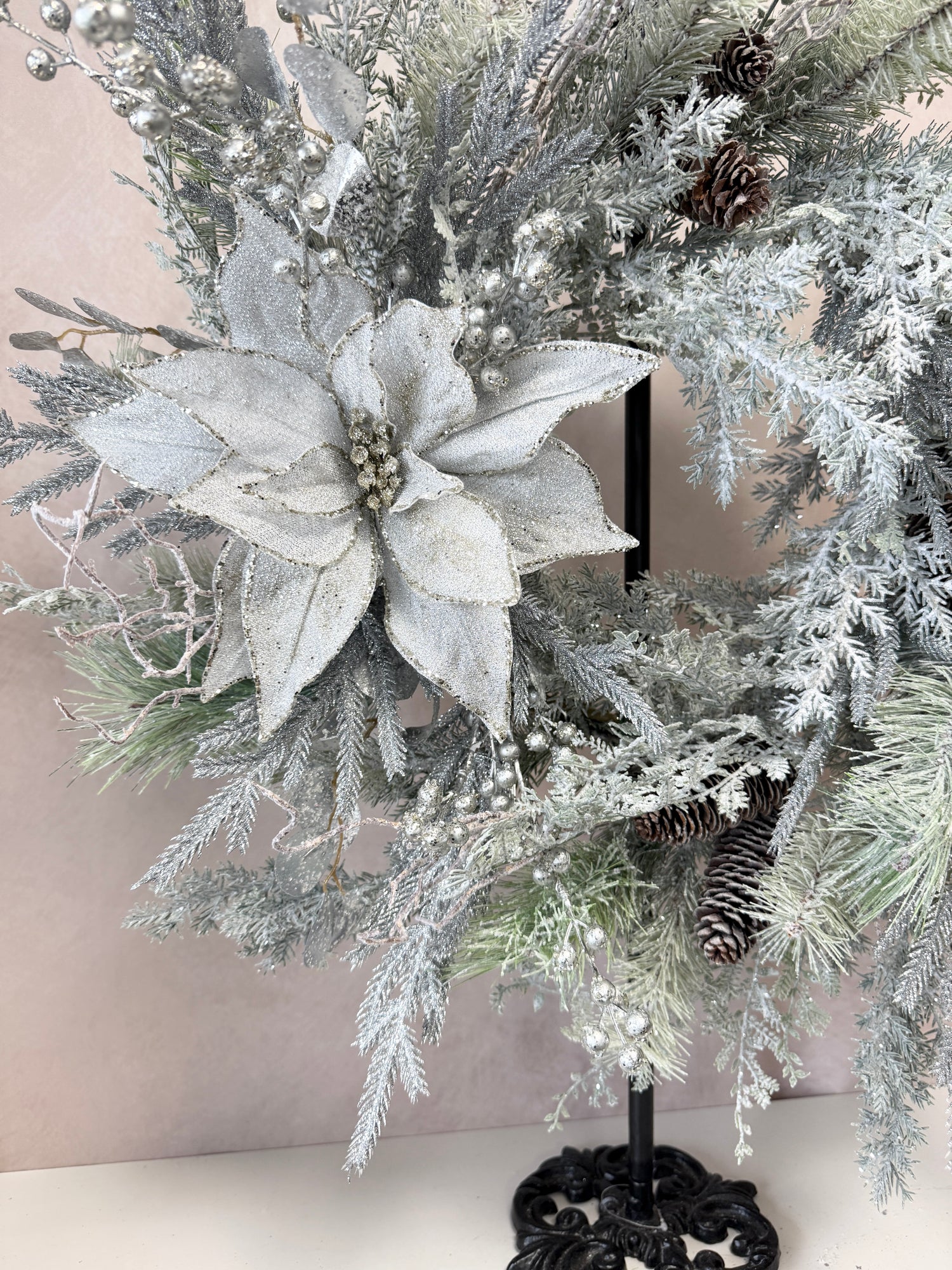 27" Frozen In Time Wreath