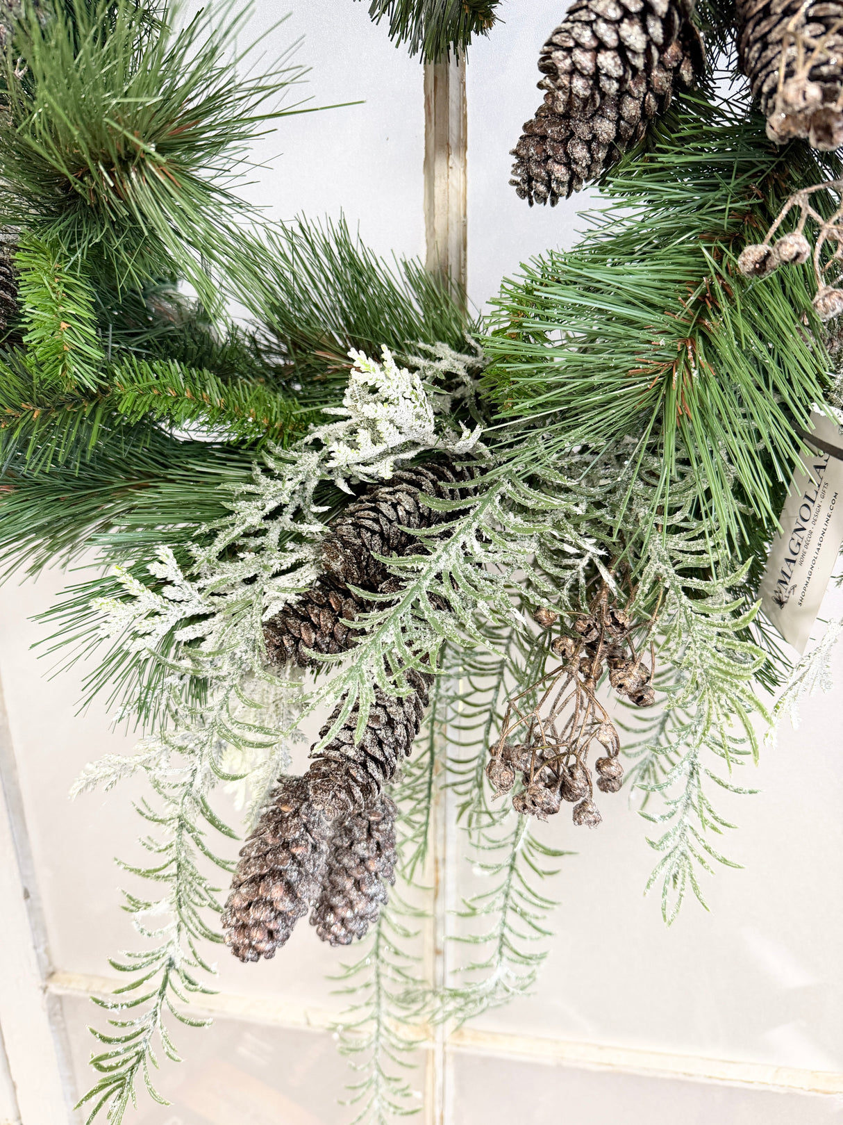 17" Winter Lodge Wreath