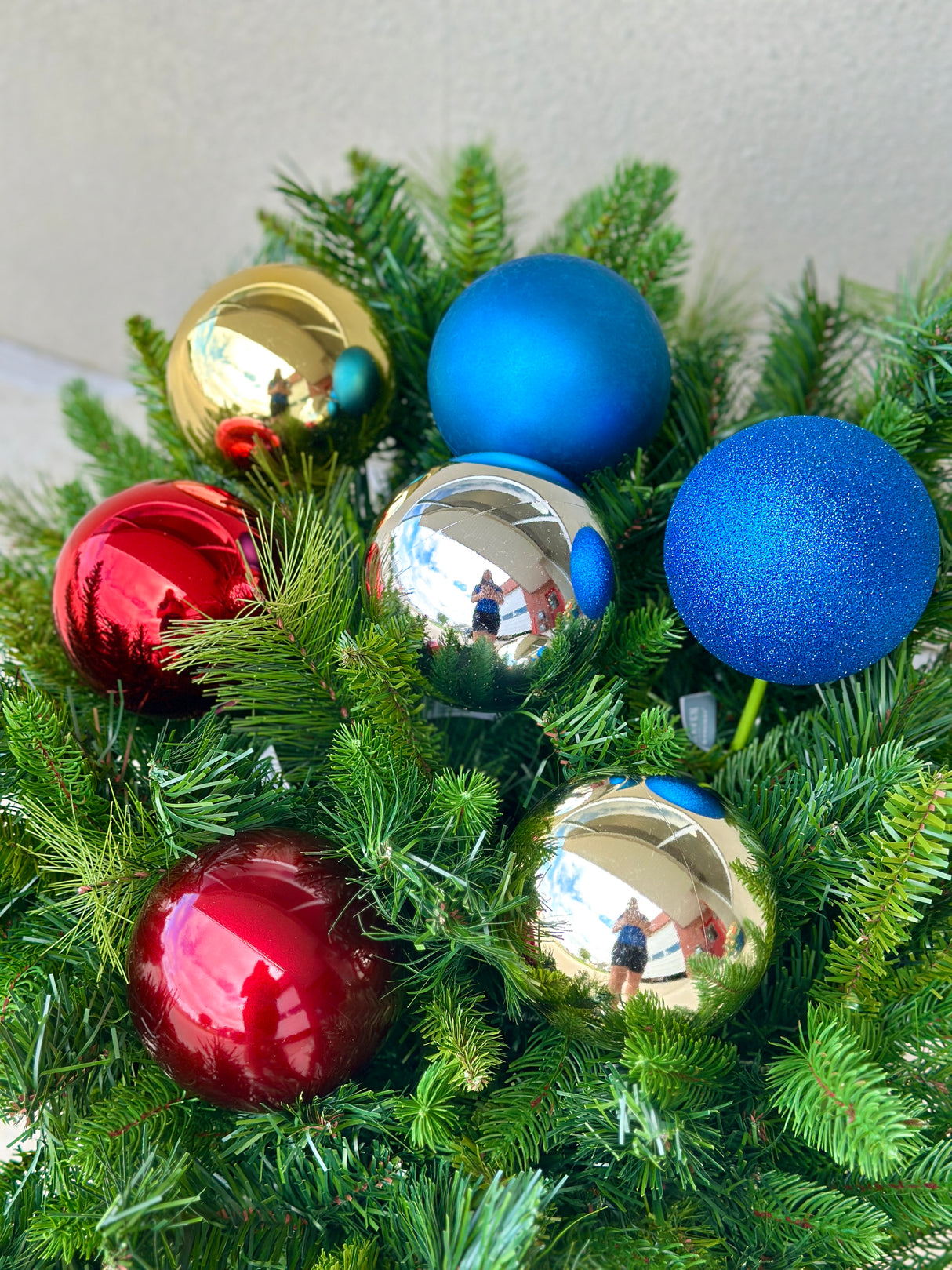 Shiny Silver Ornament Stake