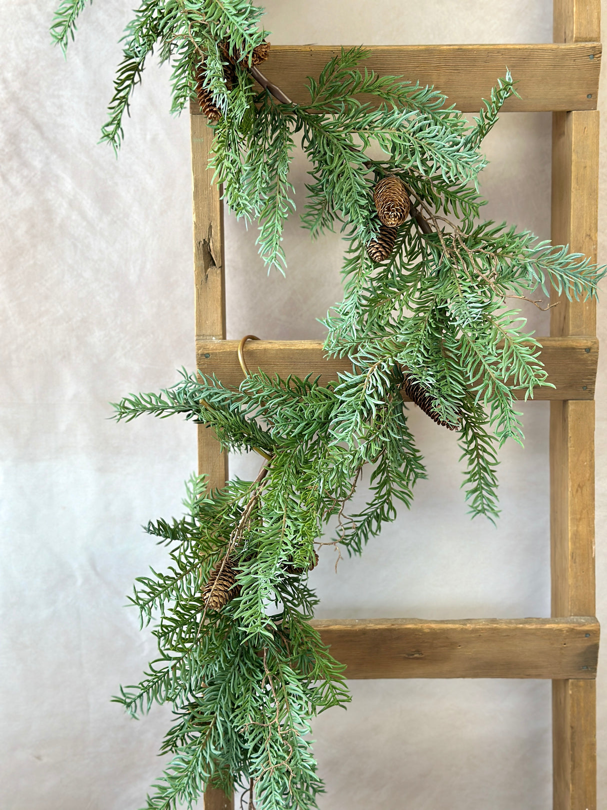 66" All Is Calm Pine Garland