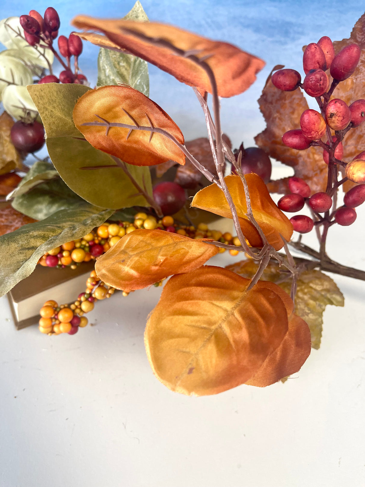 Leaf Pile Mixed Crabapple Spray