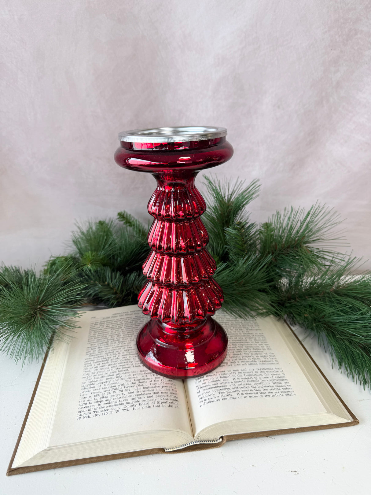 10" Kavala Glass Tree Candleholder