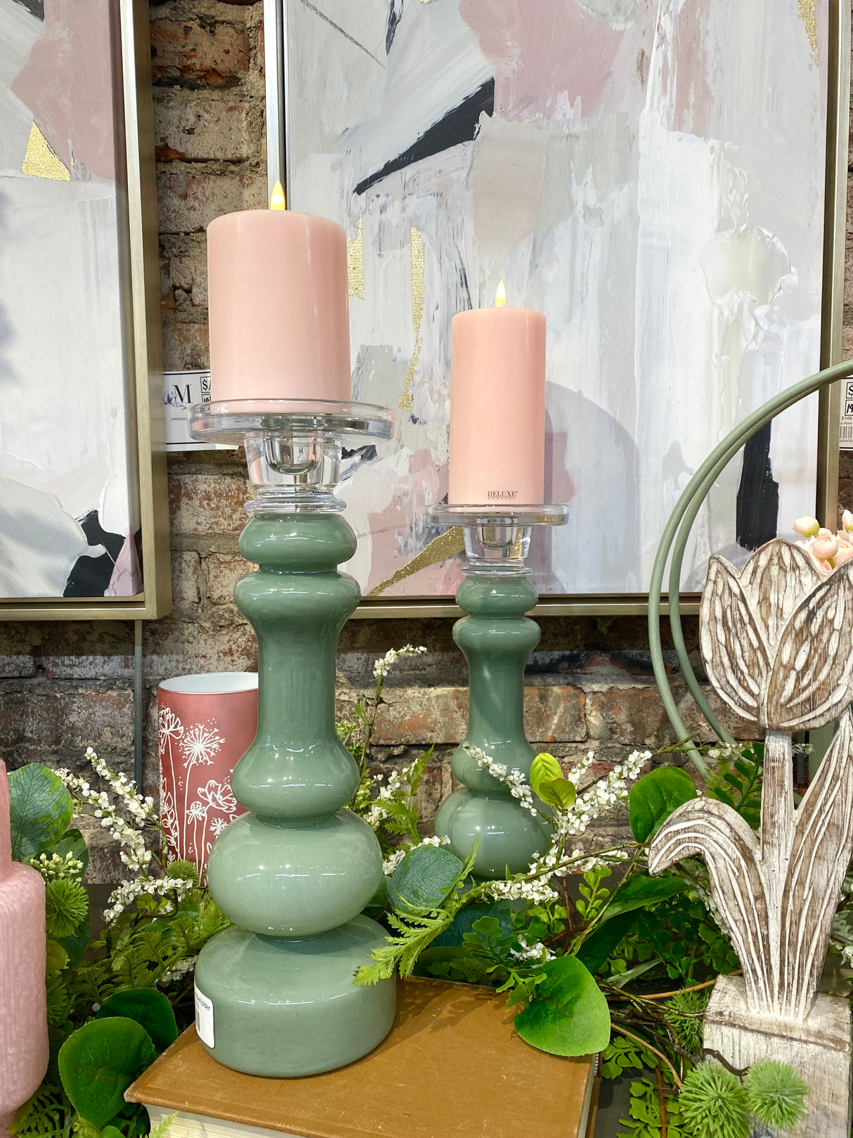 13" Georgia Glass Candleholder