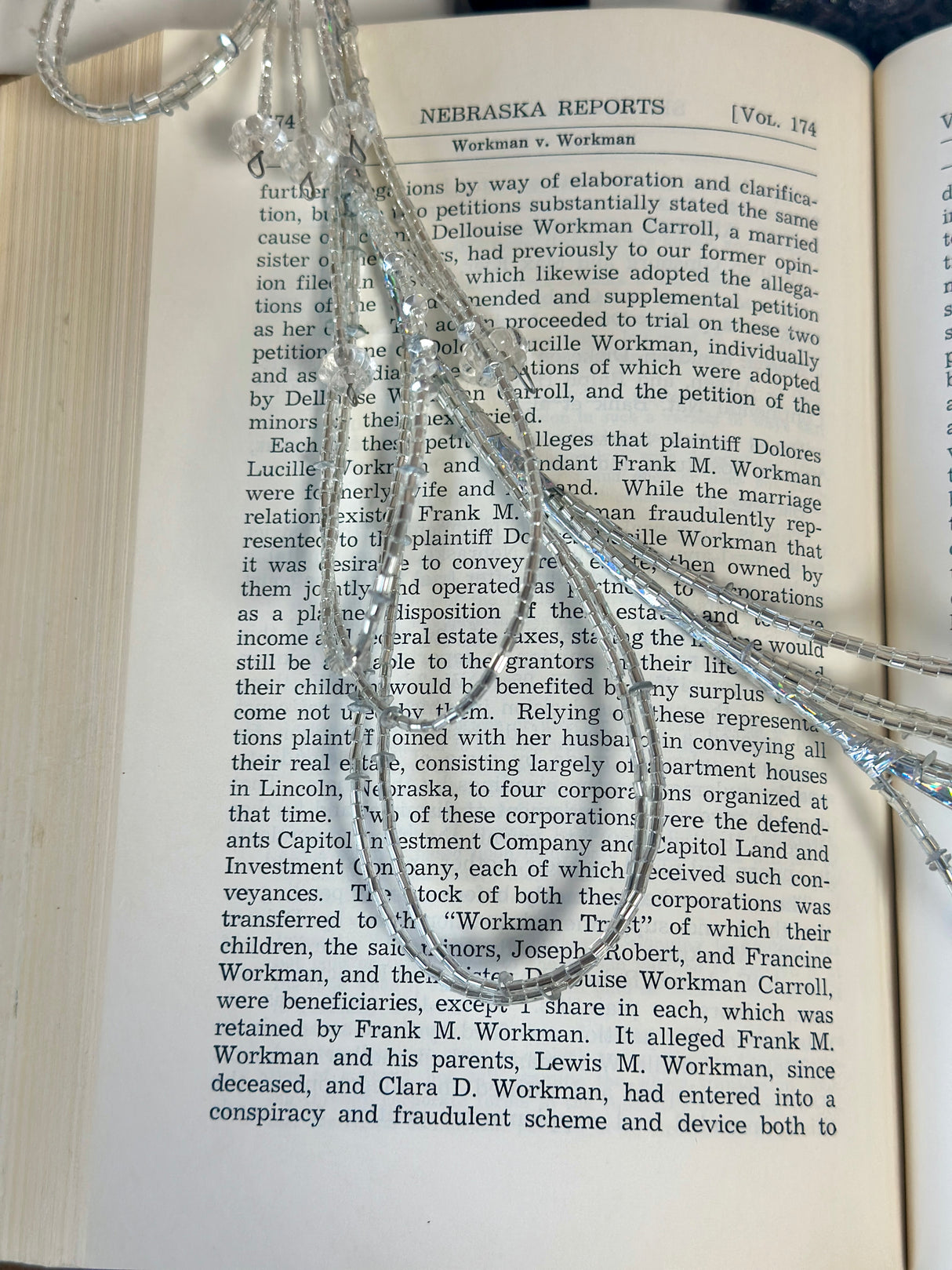 48" Acrylic Bugle Bead Garland