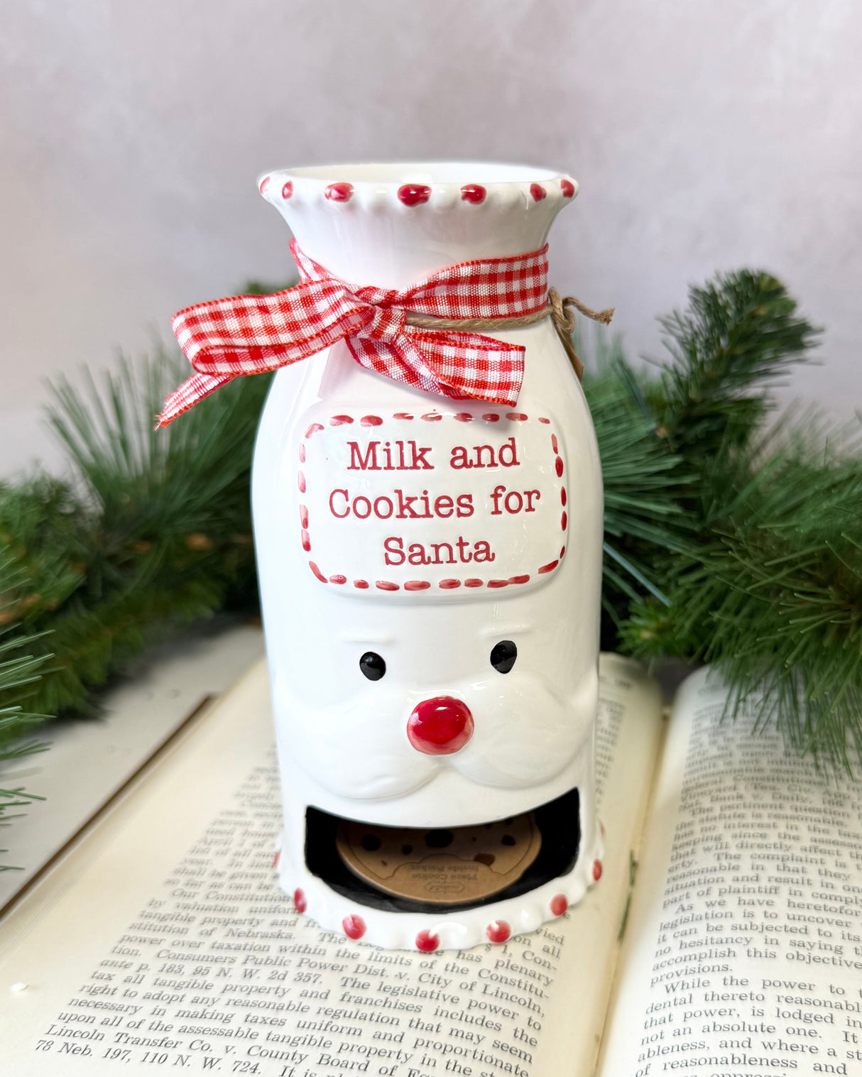Santa Milk & Cookie Pitcher