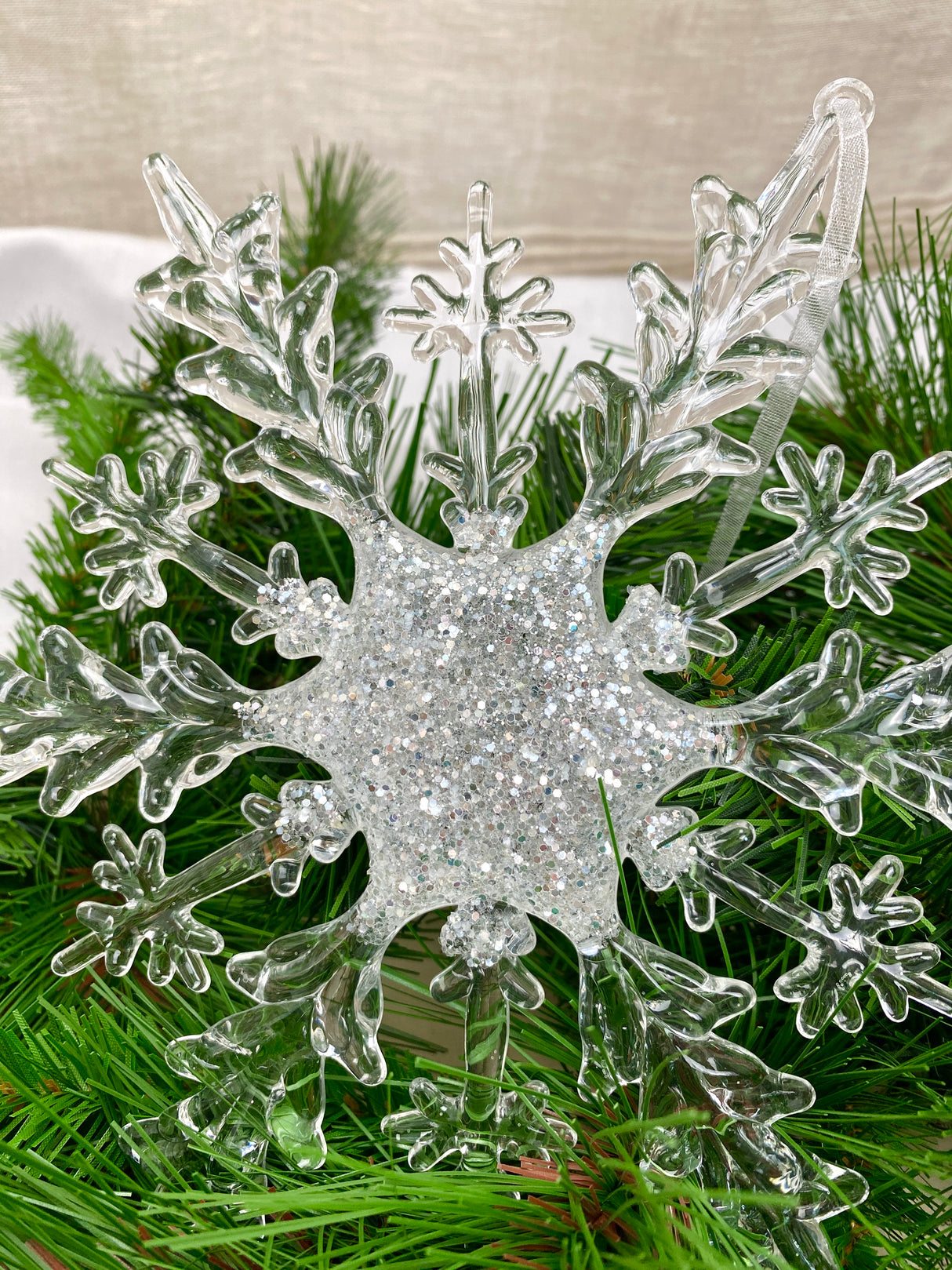 Icy Snowflake Ornament