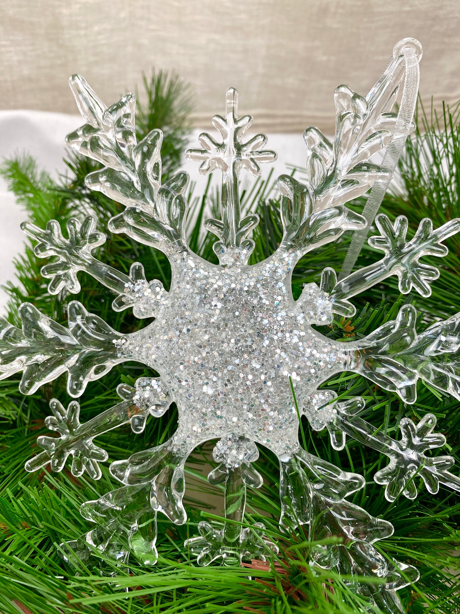 Icy Snowflake Ornament