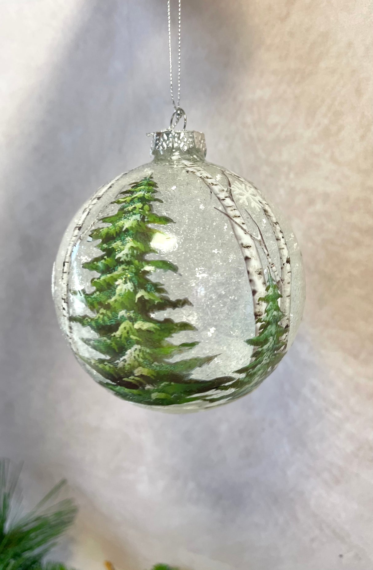 Warm Hearts Glass Ornament