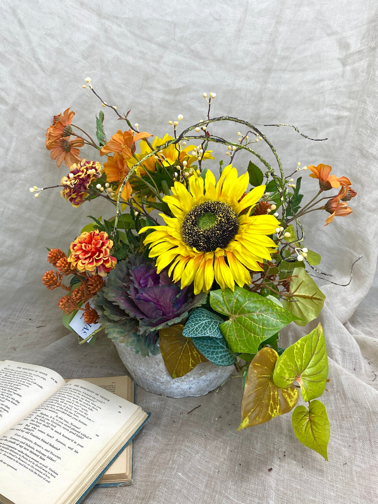 16" Fall Sunset Centerpiece