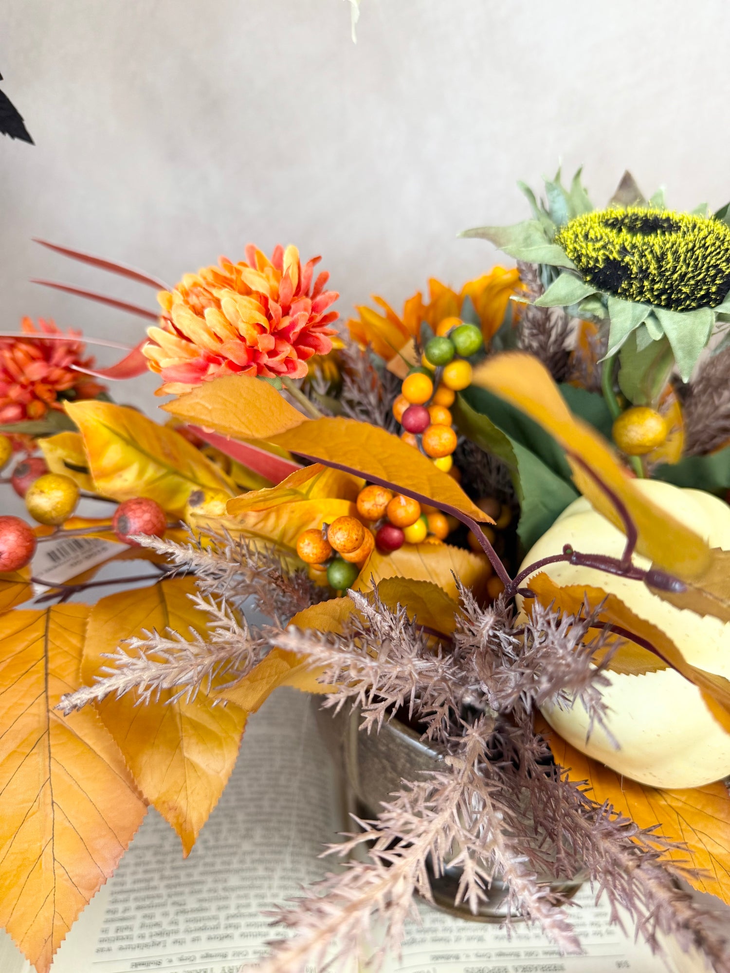 22" Picking the Pumpkin Centerpiece