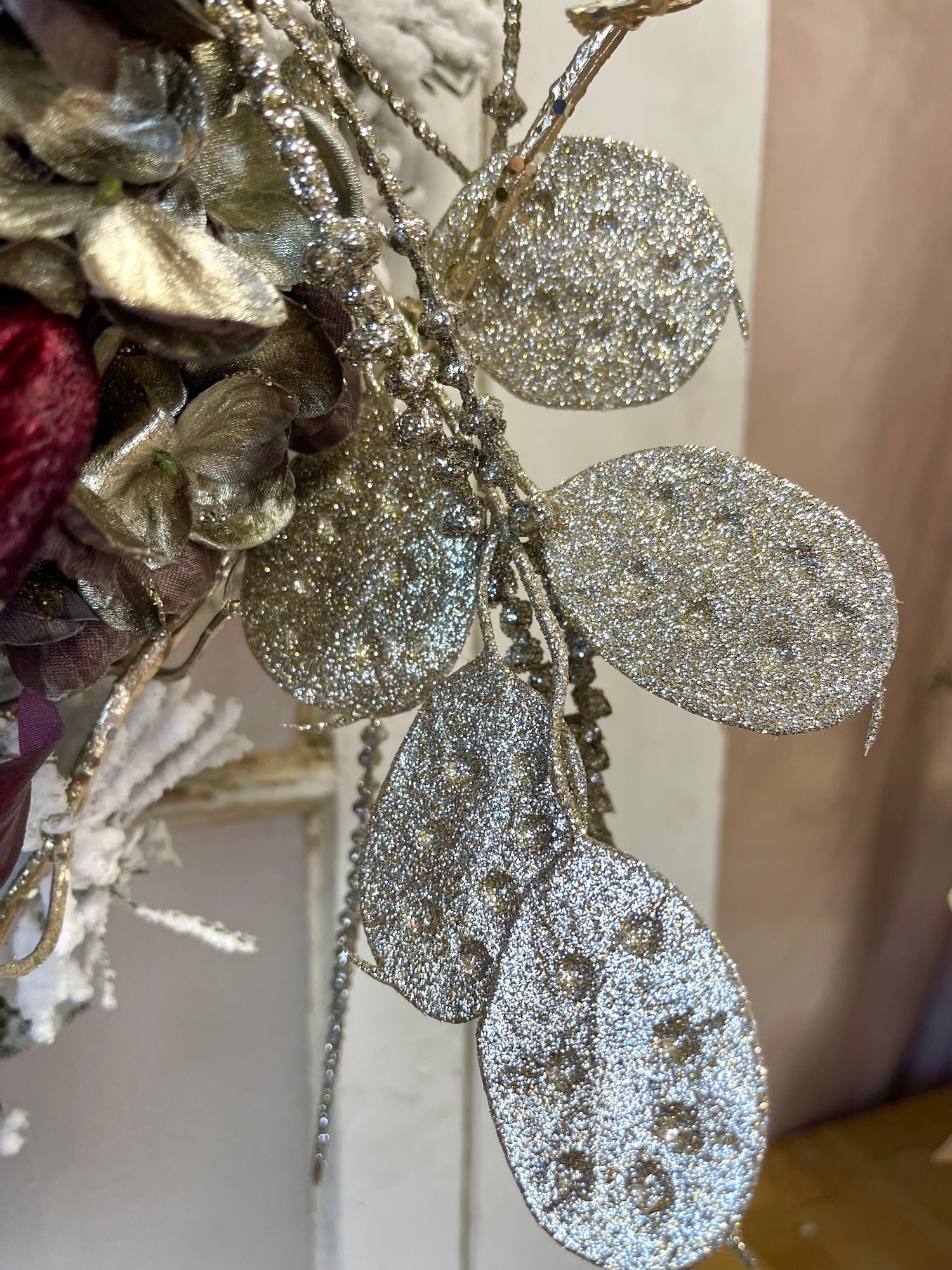 23" Snow Kissed Cherries Wreath