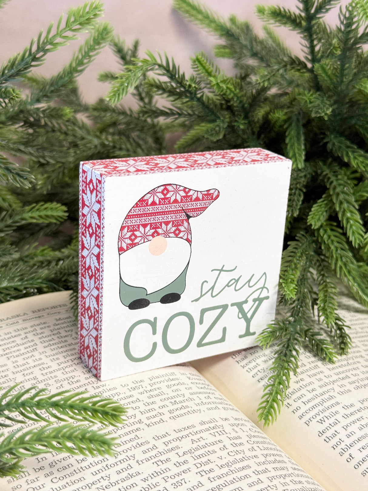 Stay Cozy Gnome Sign