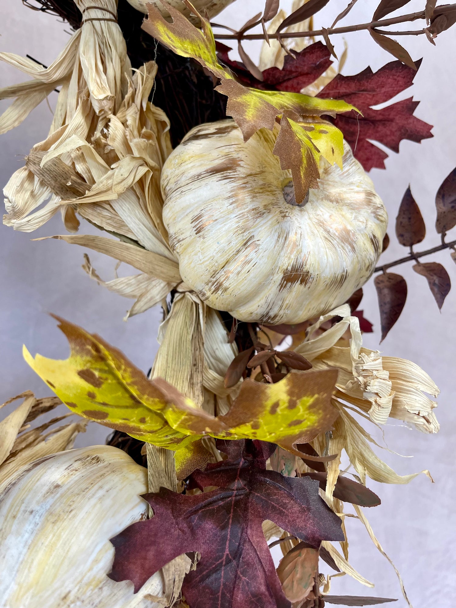 Pumpkin Fern Maple Wreath