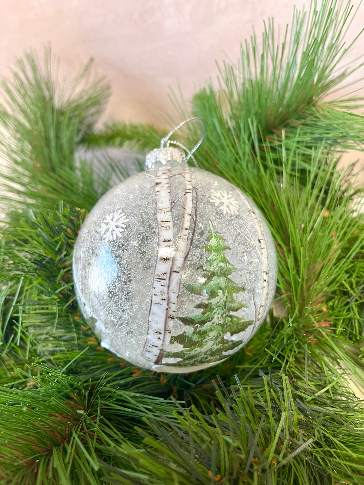 Warm Hearts Glass Ornament