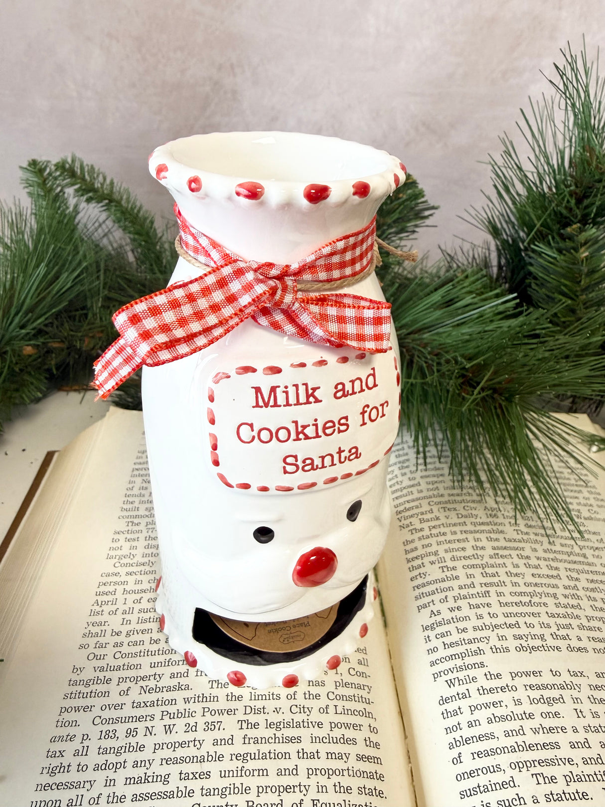 Santa Milk & Cookie Pitcher