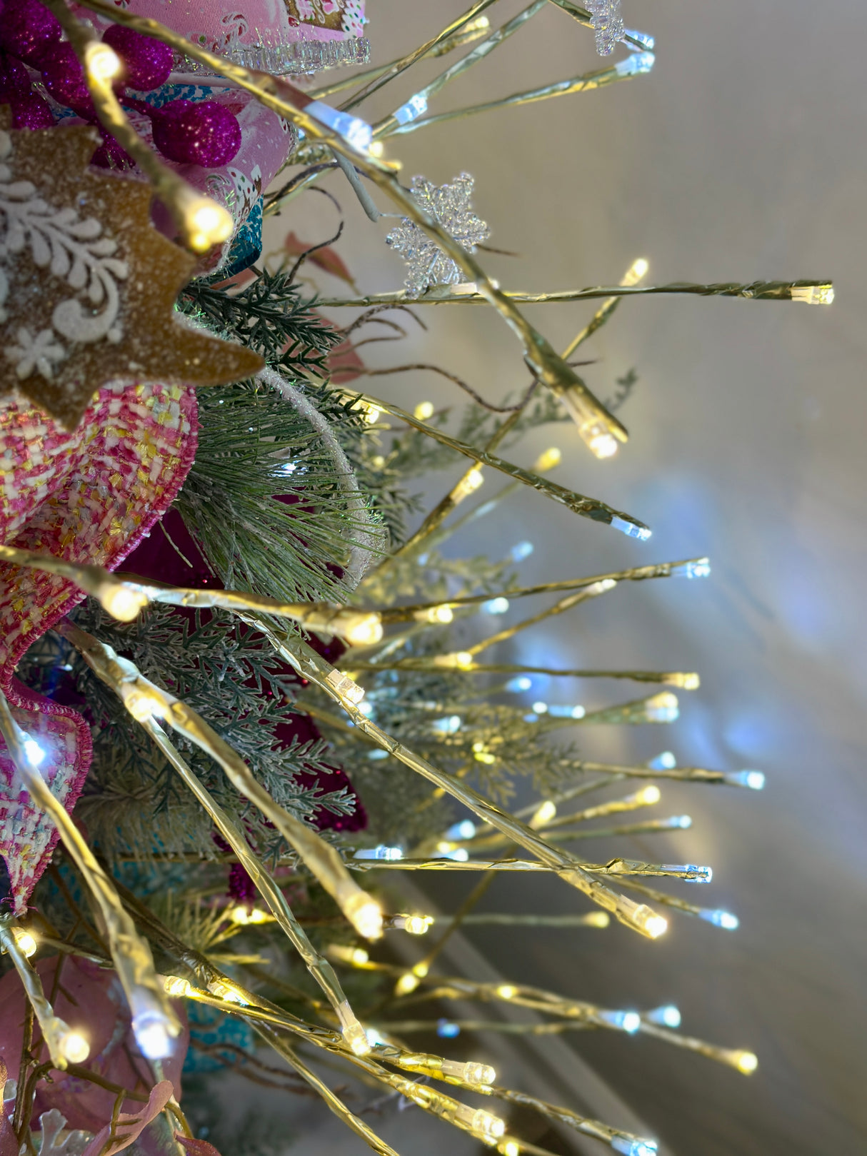 6.5' Champagne Birch Lighted Tree