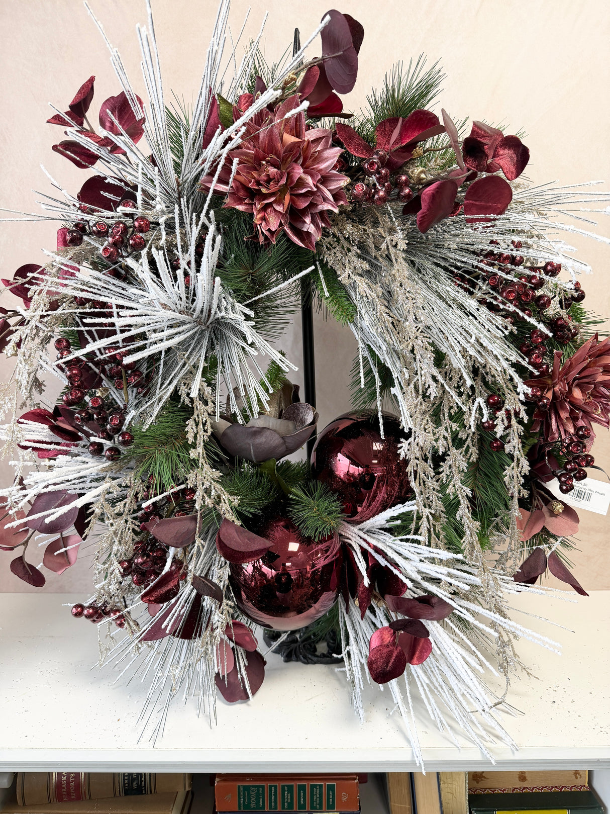 31" Burgundy Bliss Wreath