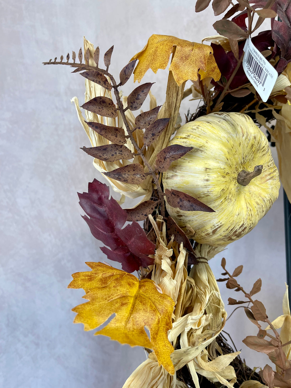 Pumpkin Fern Maple Wreath