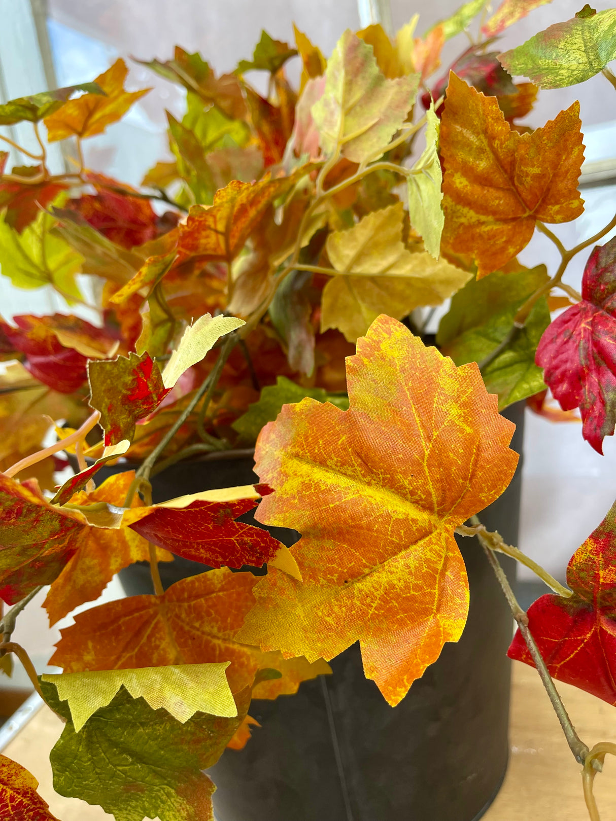 Flame Maple Leaf Hanging Bush