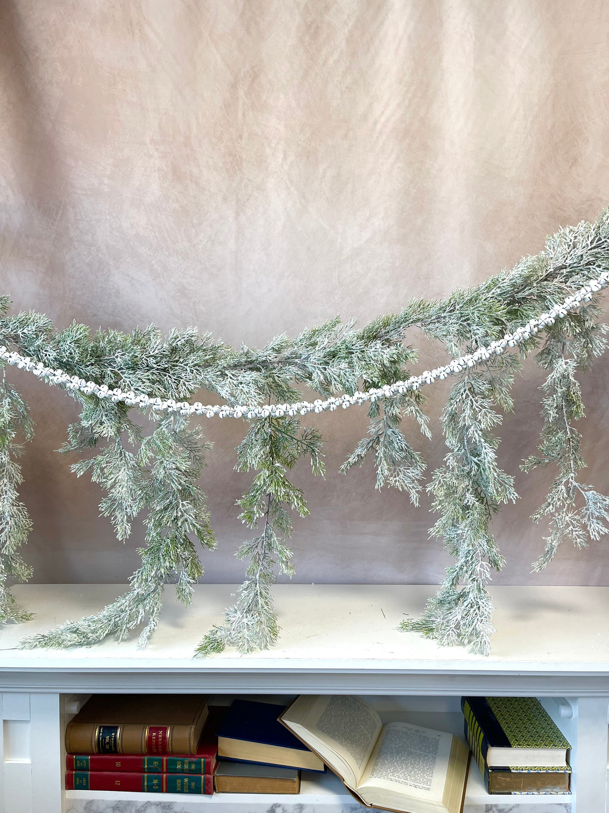 4' White Jingle All the Way Garland