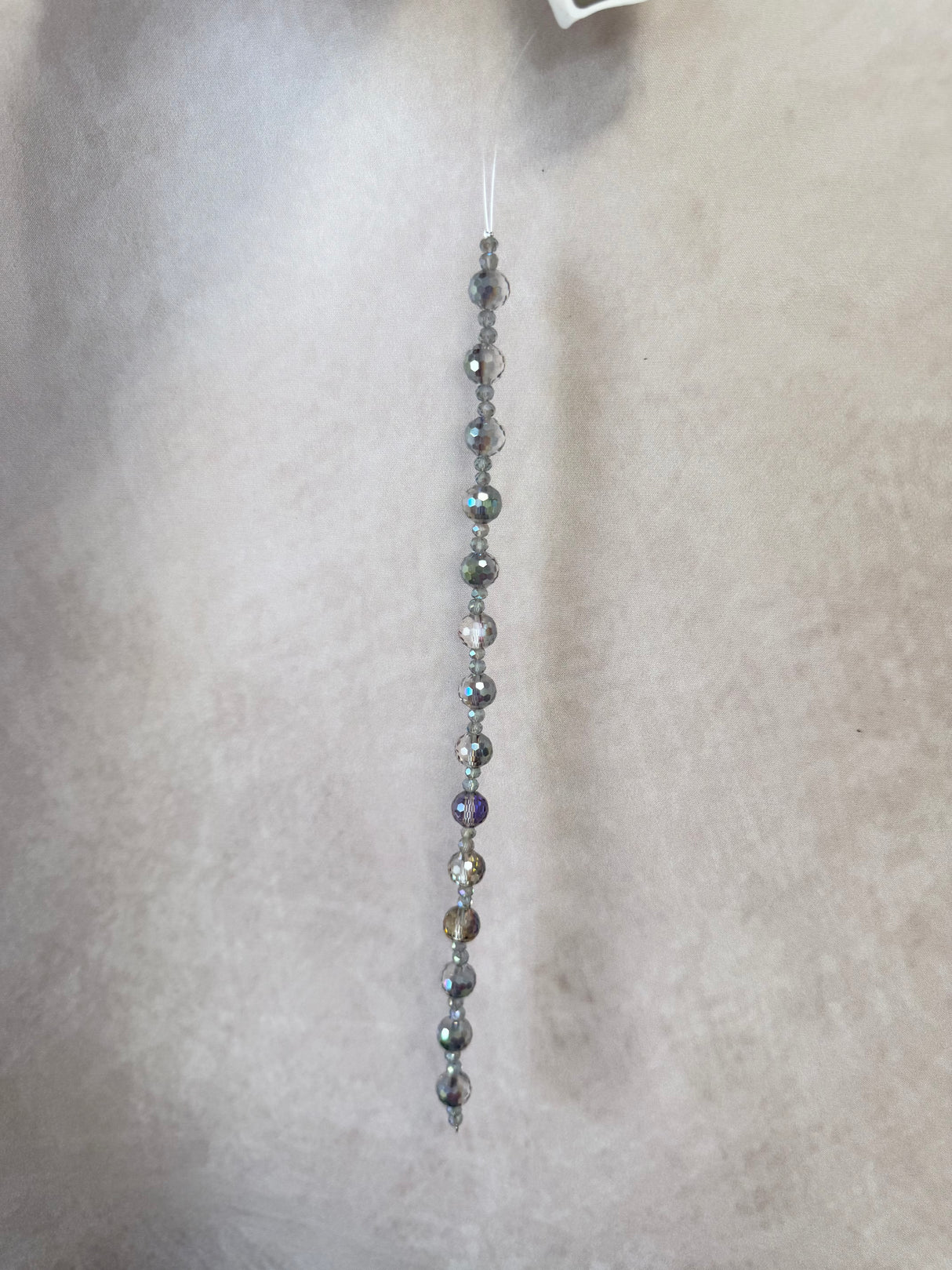 Pewter Bead Drop Ornament