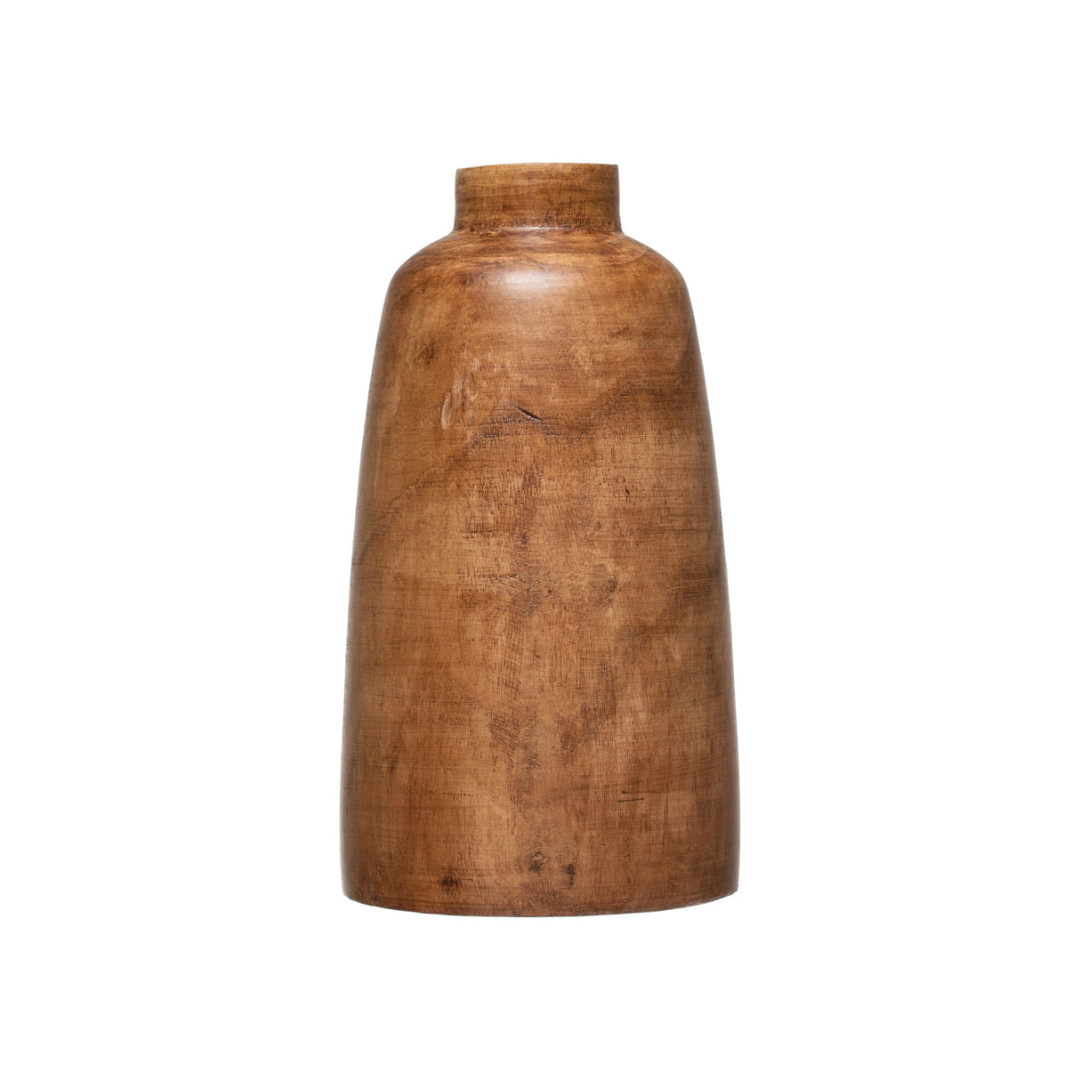 Walnut Stain Paulownia Wood Vase
