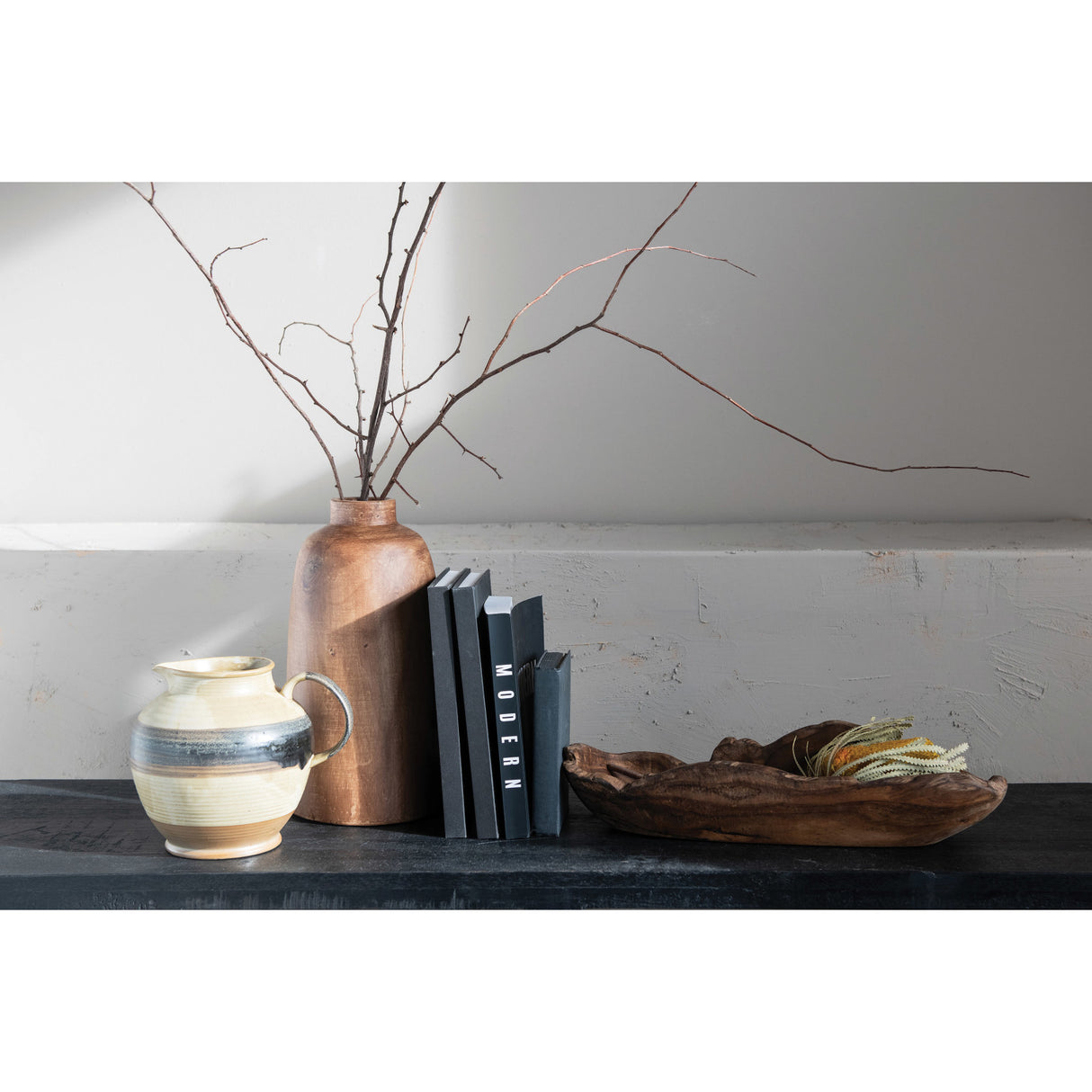 Walnut Stain Paulownia Wood Vase